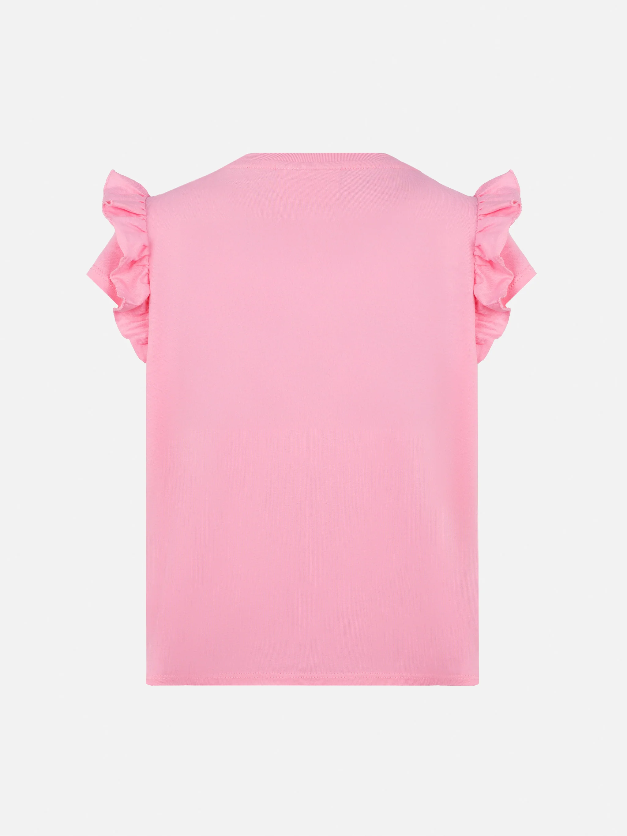 T-shirt Baby in cotone con volant e ricamo Bella e Monella - Image 2