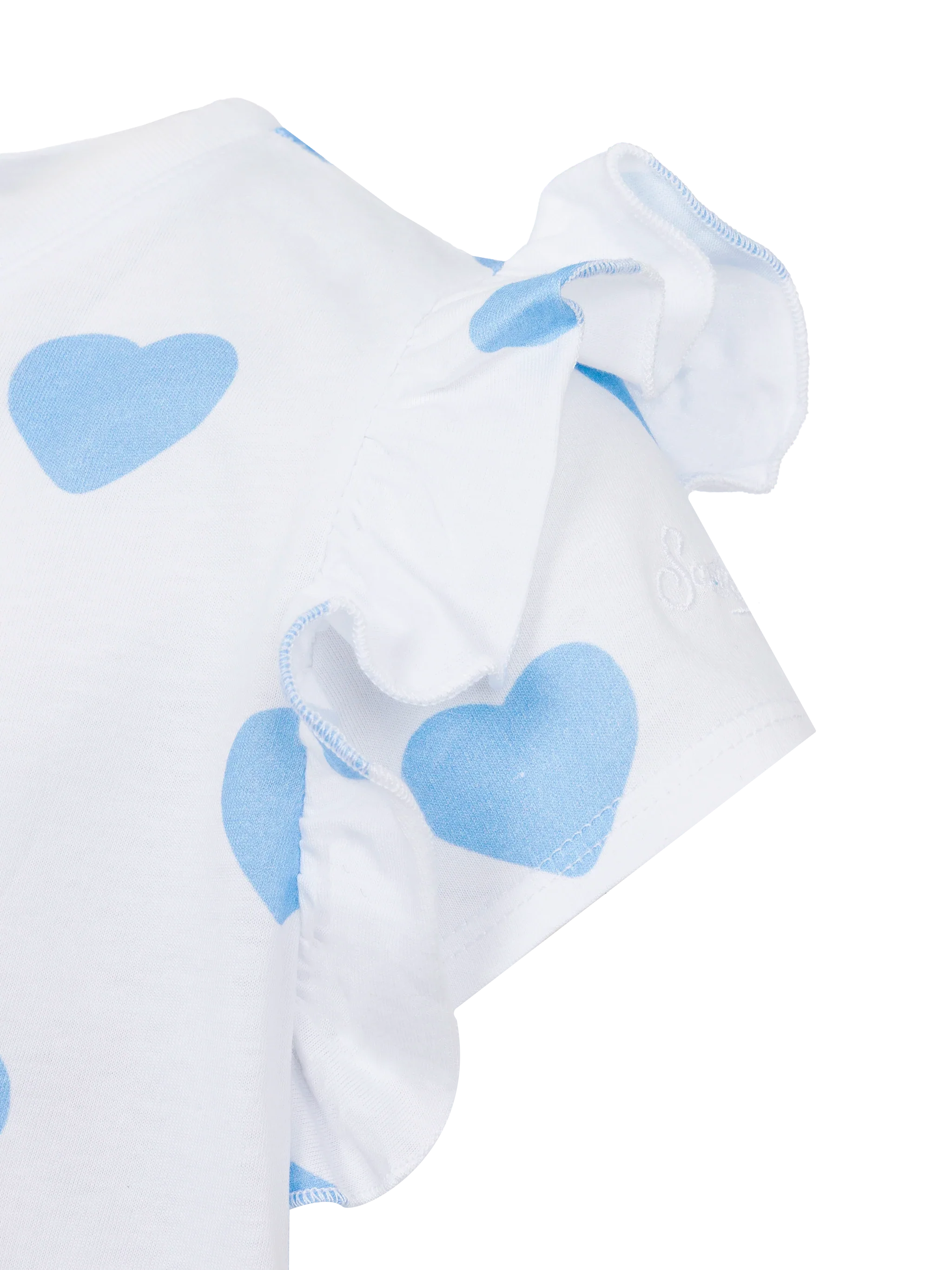 T-shirt Baby in cotone con volant e ricamo Daddy's girl - Image 3