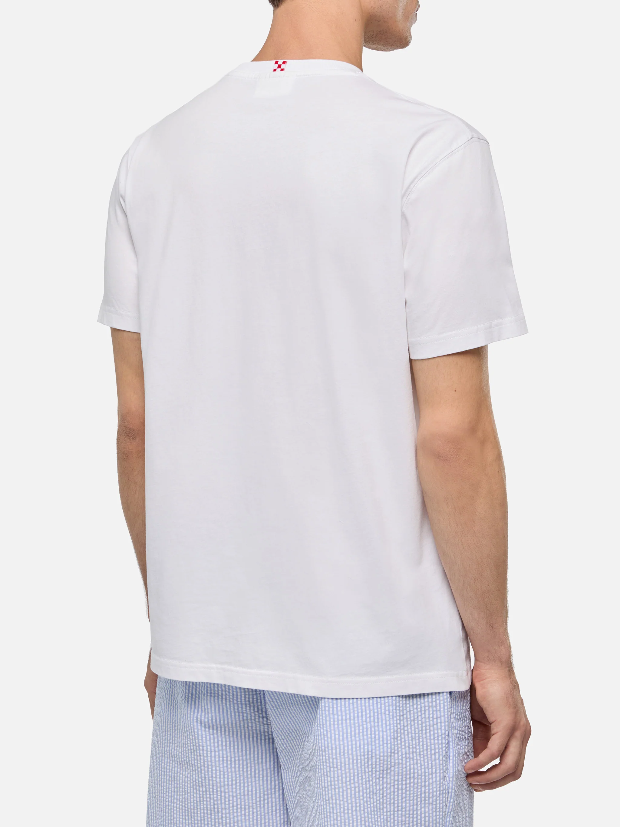 T-shirt Man stampa auto con ricamo Run out with me - Image 4