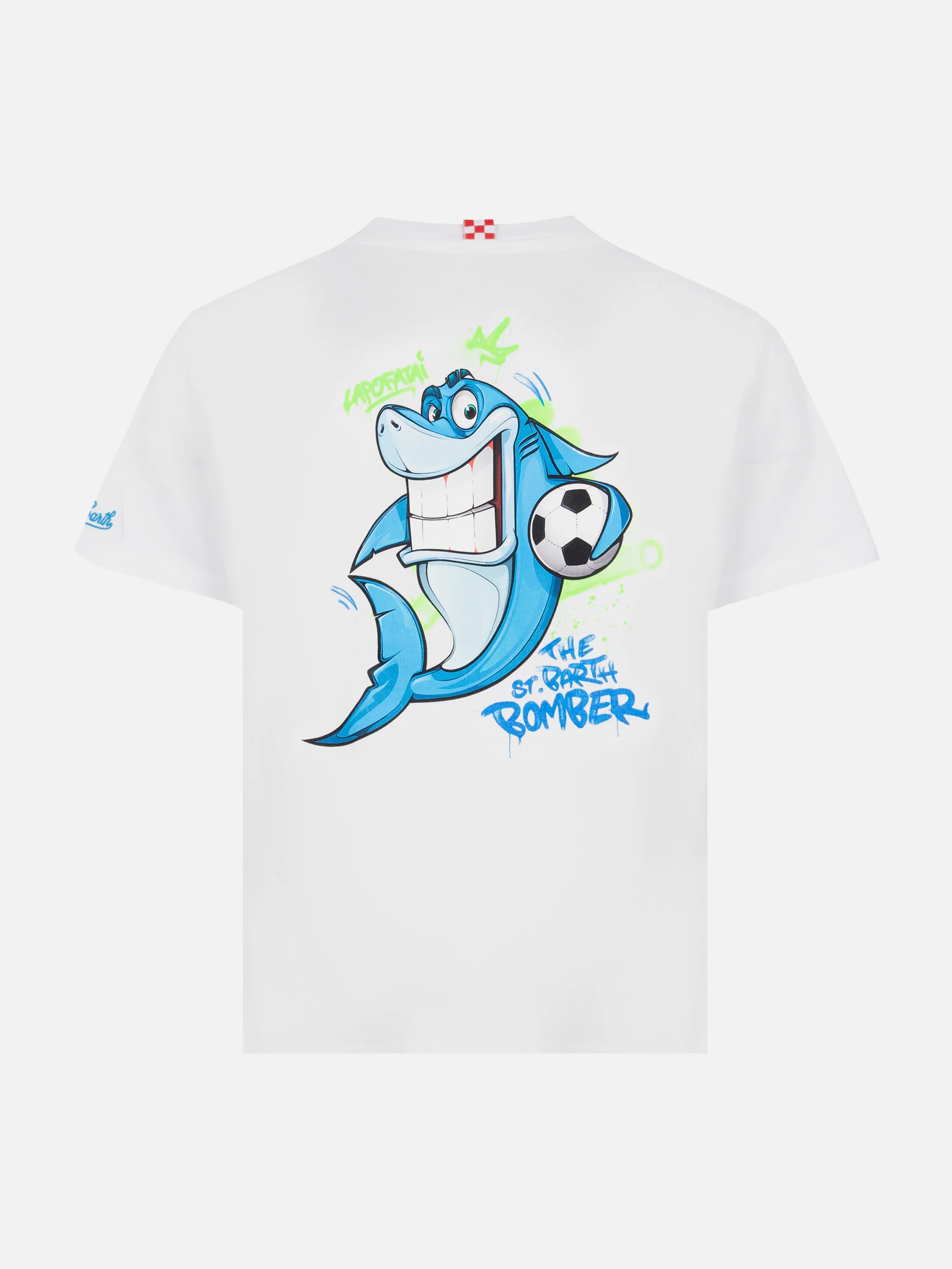 T-shirt in cotone con stampa Cryptopuppets squalo | CRYPTOPUPPETS SPECIAL EDITION - Image 2