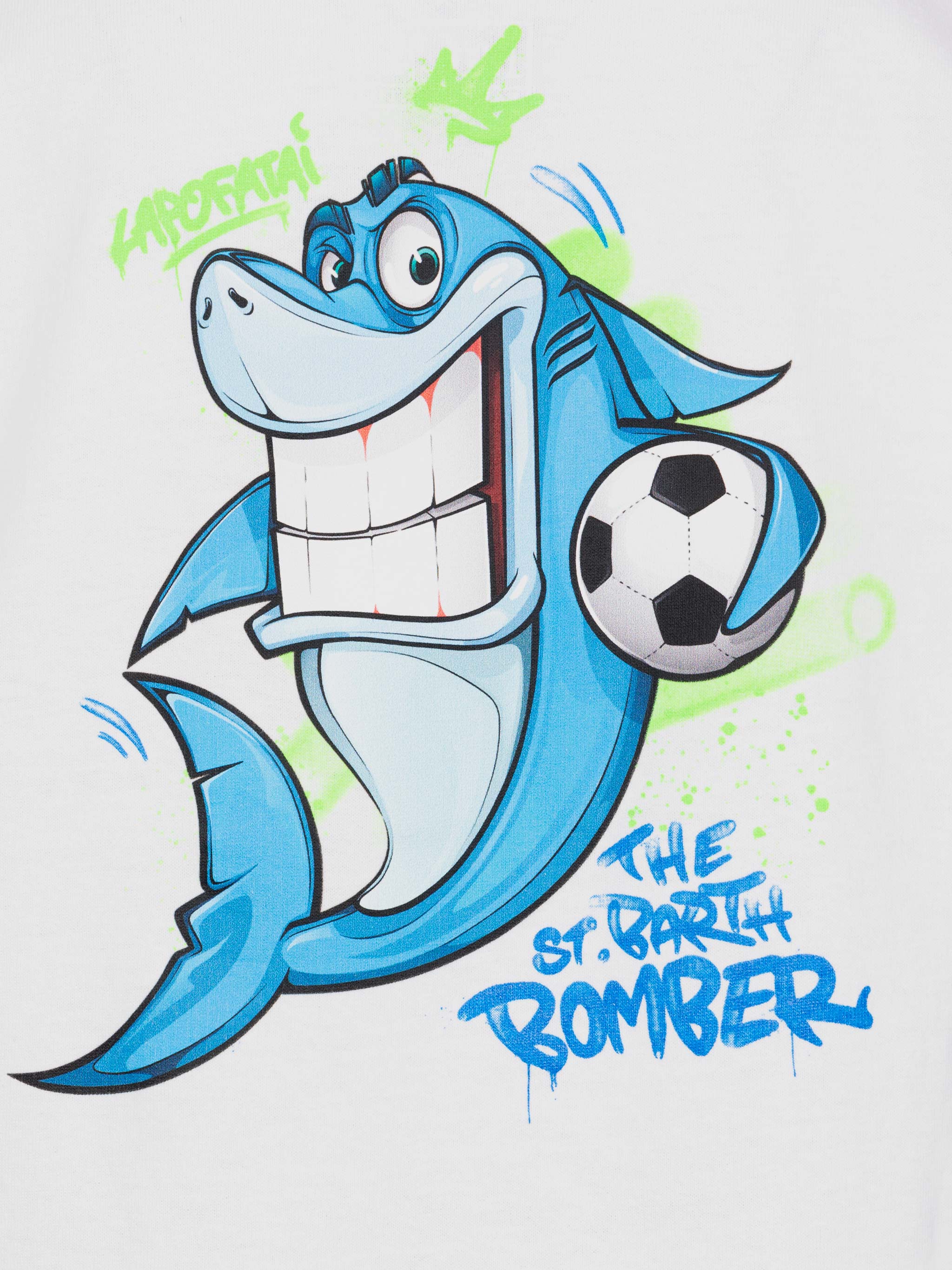 T-shirt in cotone con stampa Cryptopuppets squalo | CRYPTOPUPPETS SPECIAL EDITION - Image 3