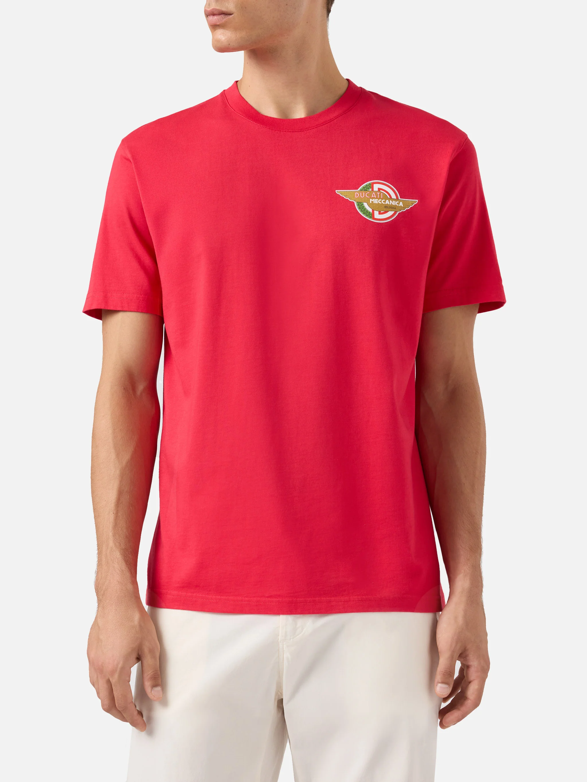 T-shirt in cotone con stampa logo Ducati Meccanica | DUCATI MOTORS® SPECIAL EDITION - Image 3