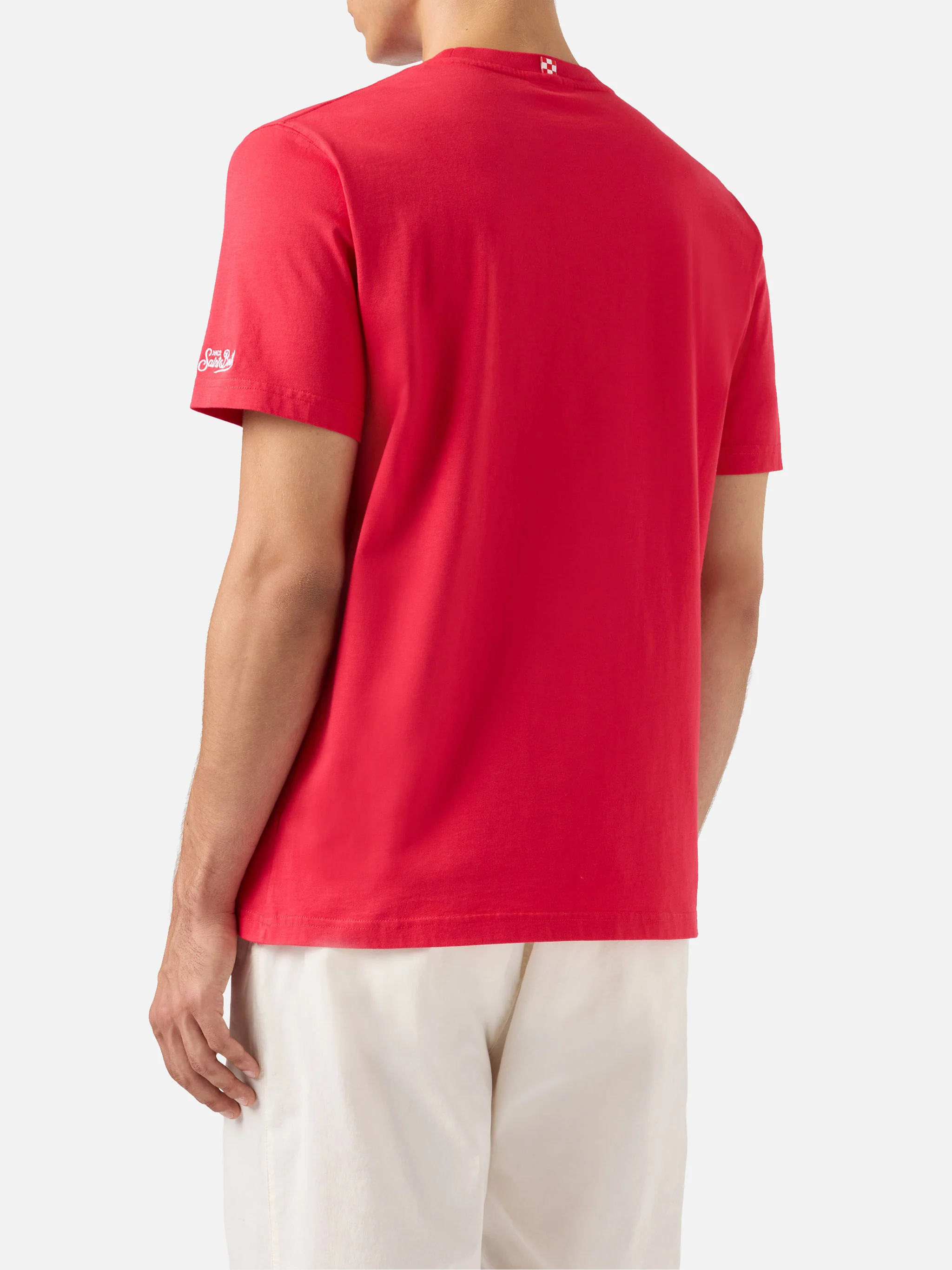 T-shirt in cotone con stampa logo Ducati Meccanica | DUCATI MOTORS® SPECIAL EDITION - Image 4