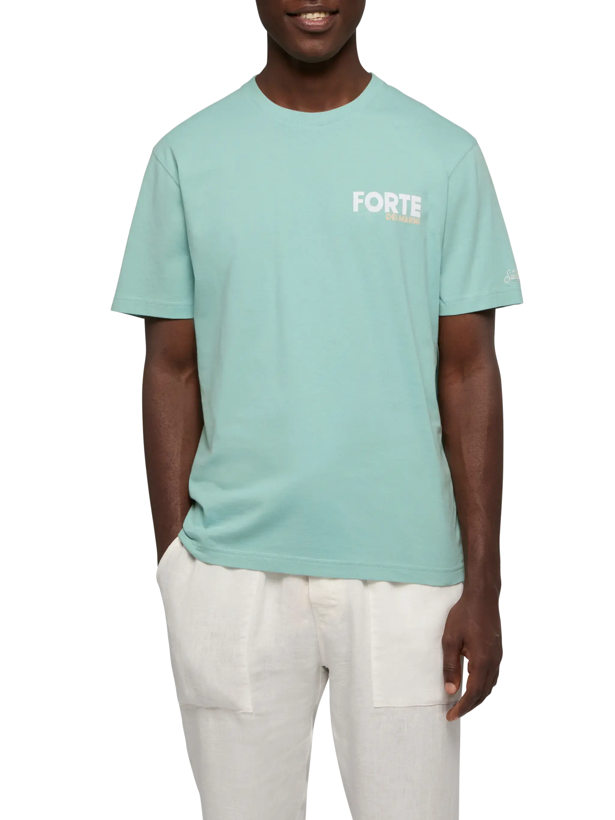 T-shirt Man stampa postcard Forte - Image 4