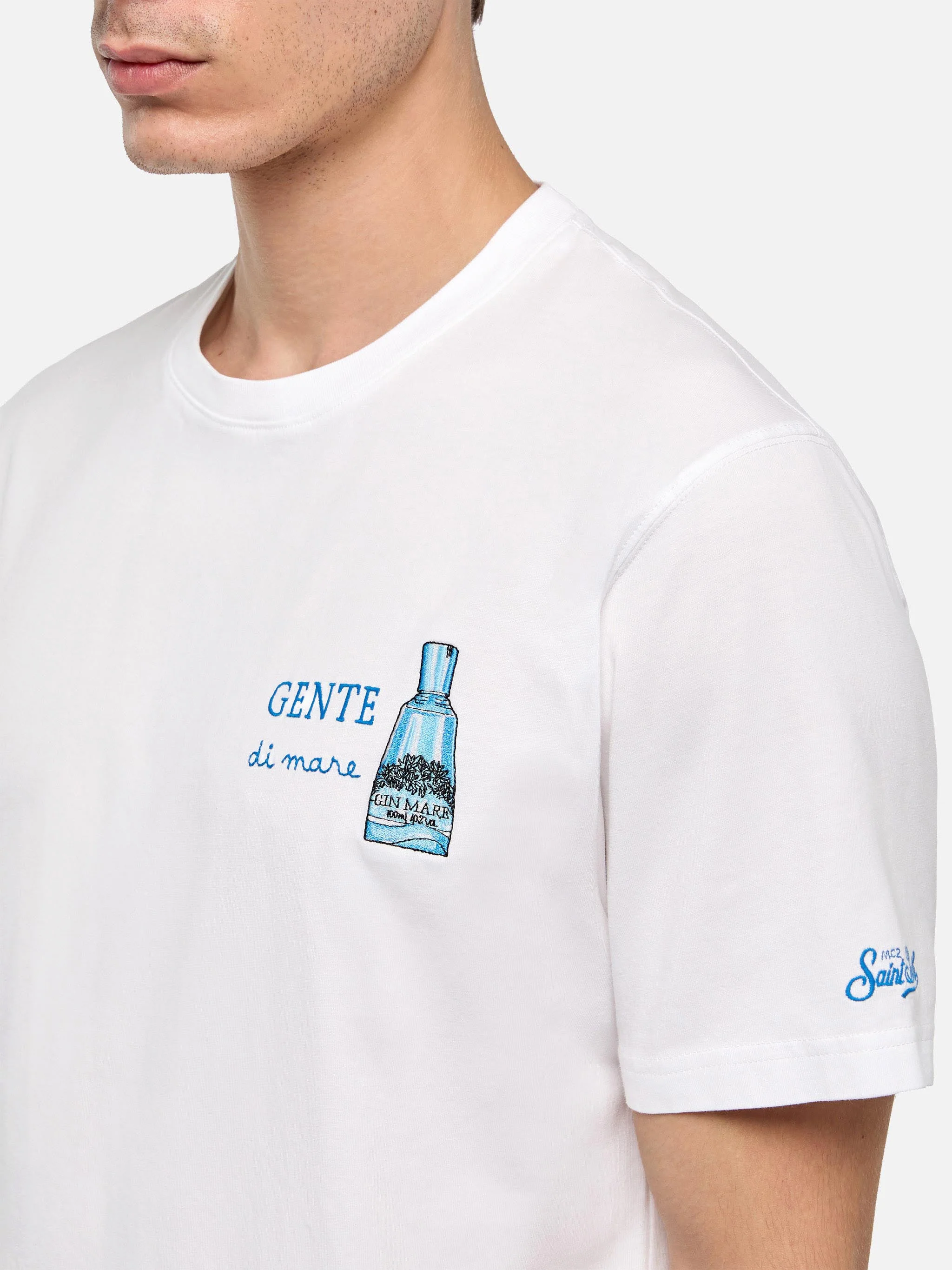T-shirt Man stampa Gente di Mare e ricamo | Special Edition - Image 2
