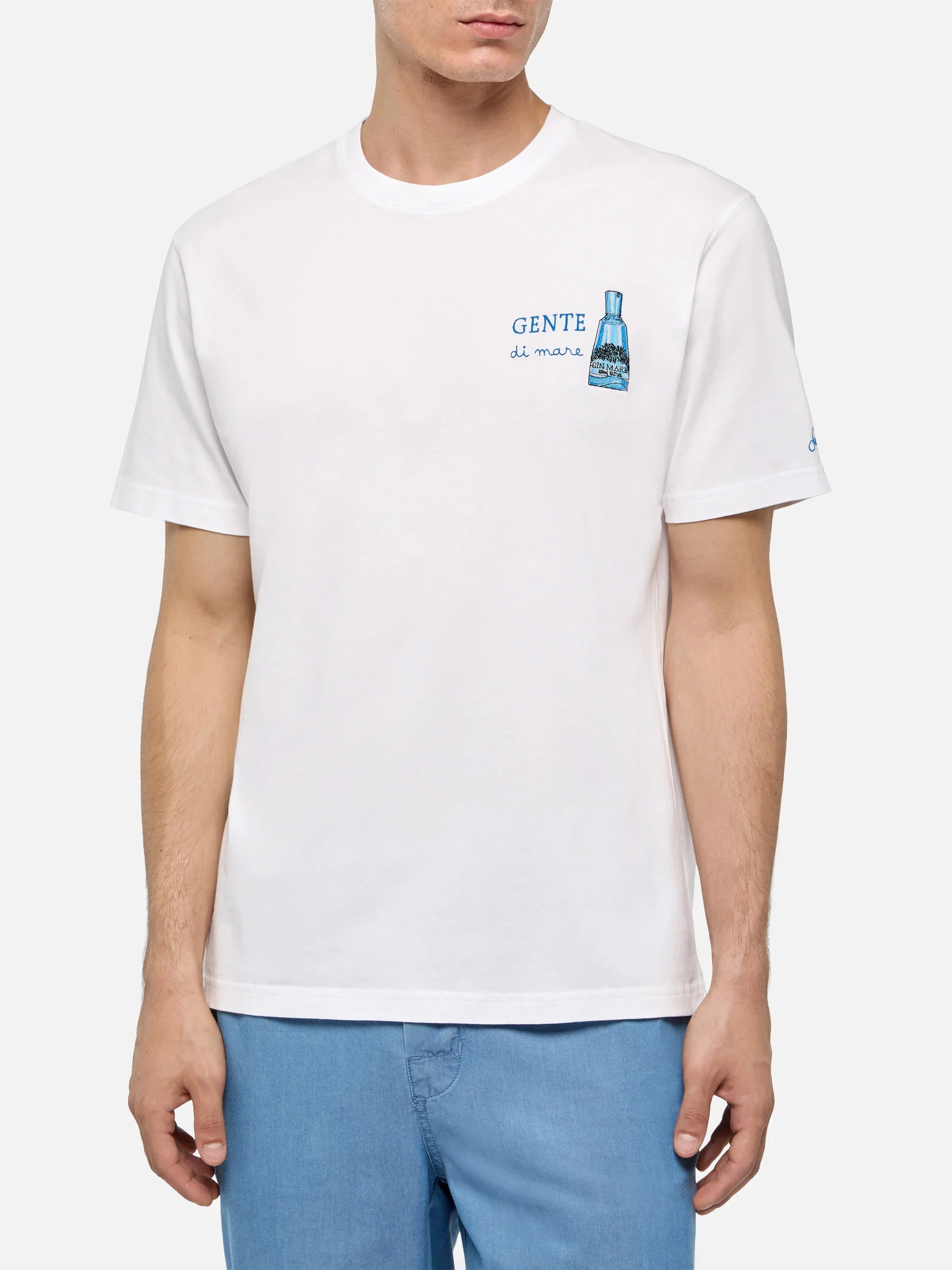 T-shirt Man stampa Gente di Mare e ricamo | Special Edition - Image 3