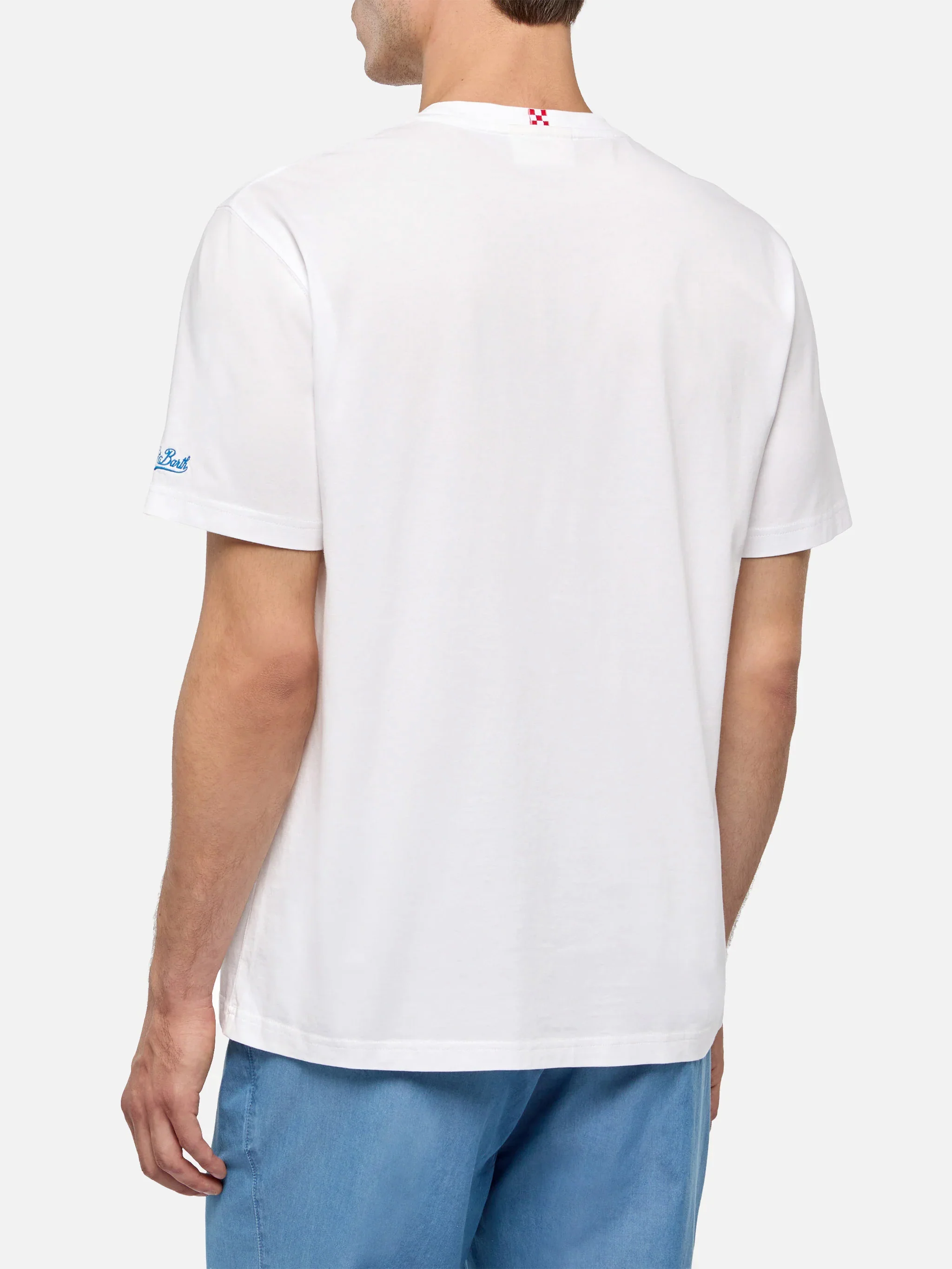 T-shirt Man stampa Gente di Mare e ricamo | Special Edition - Image 4