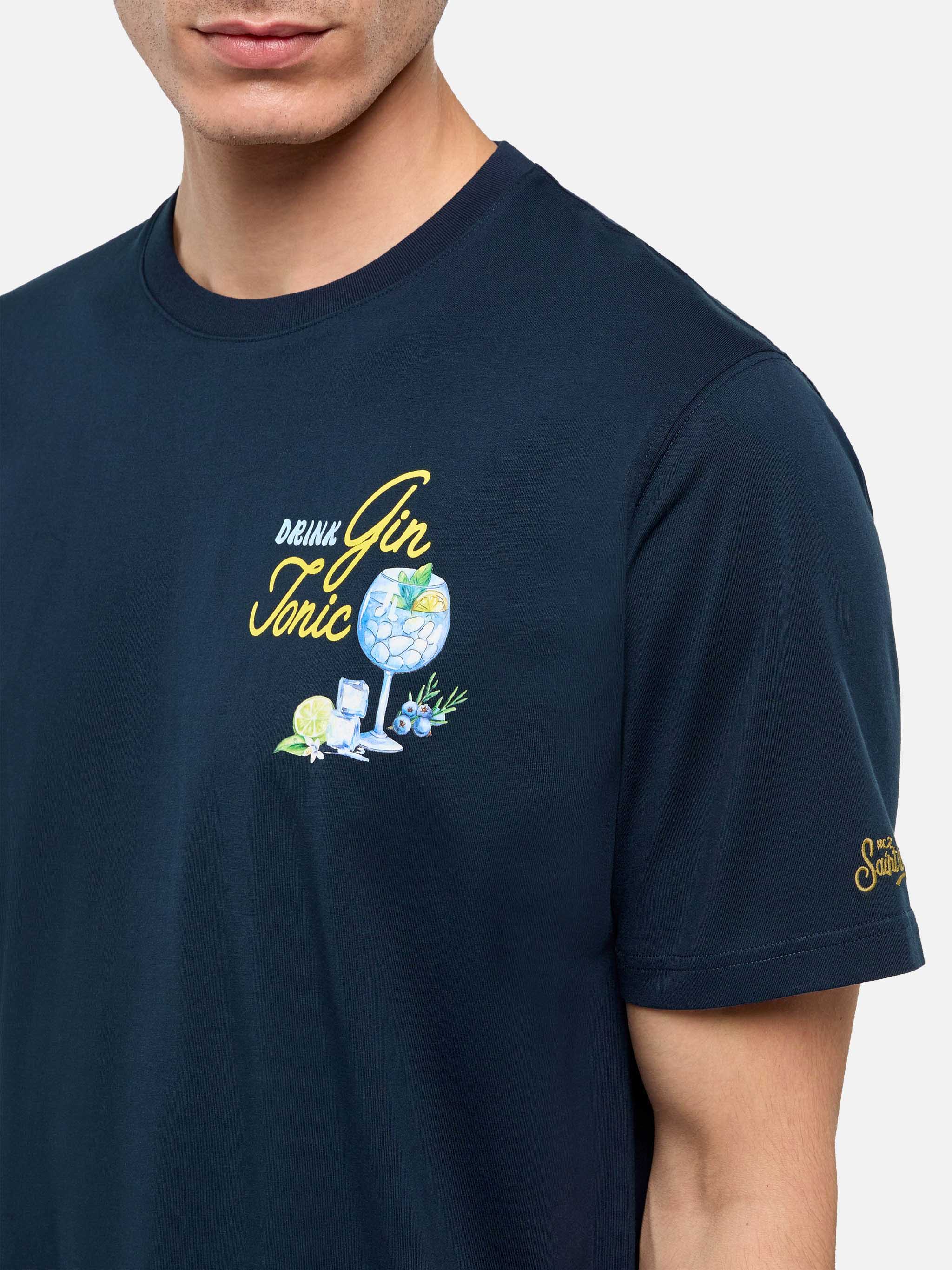 T-shirt Man stampa gin tonic - Image 2
