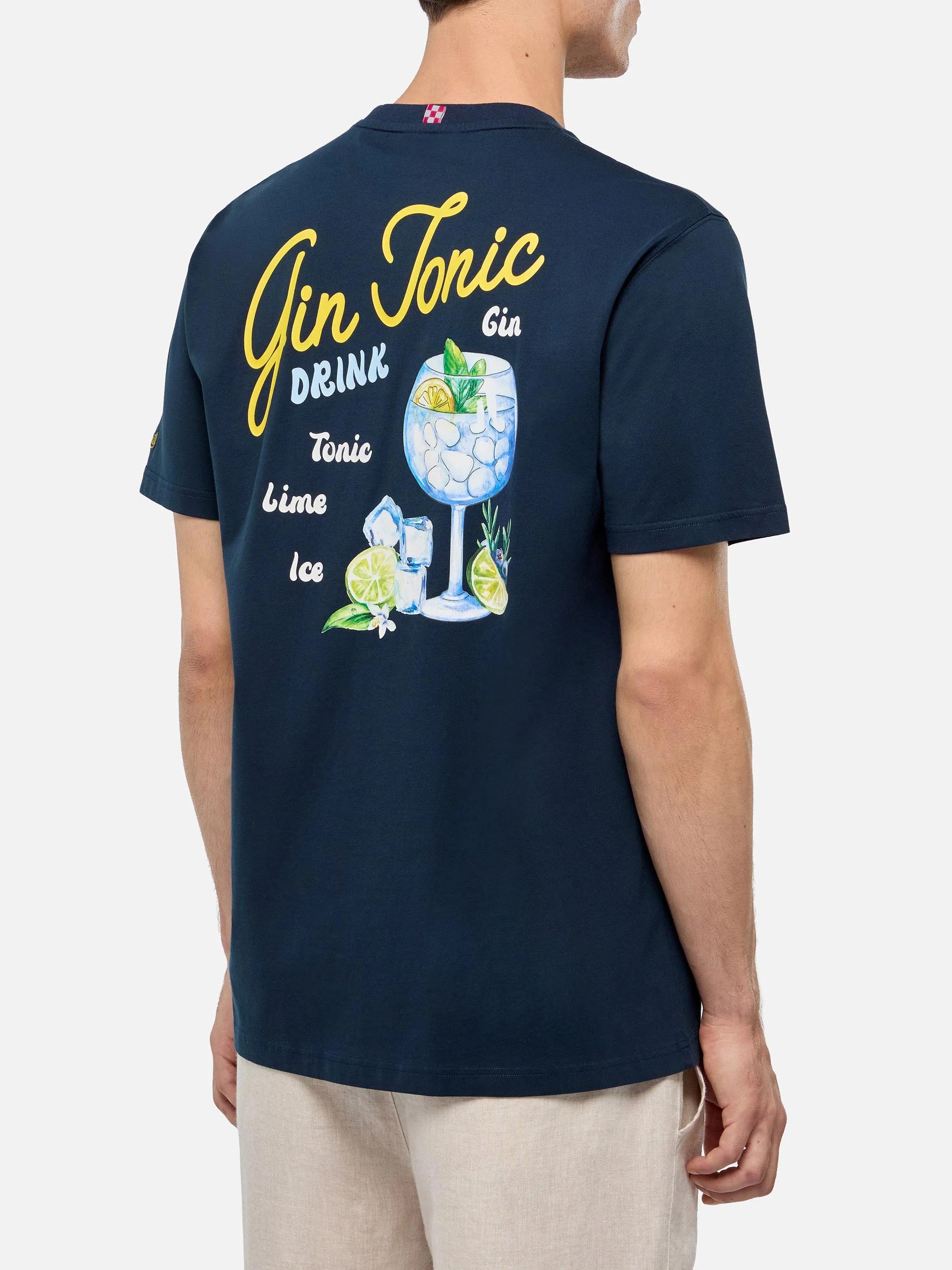 T-shirt Man stampa gin tonic - Image 4