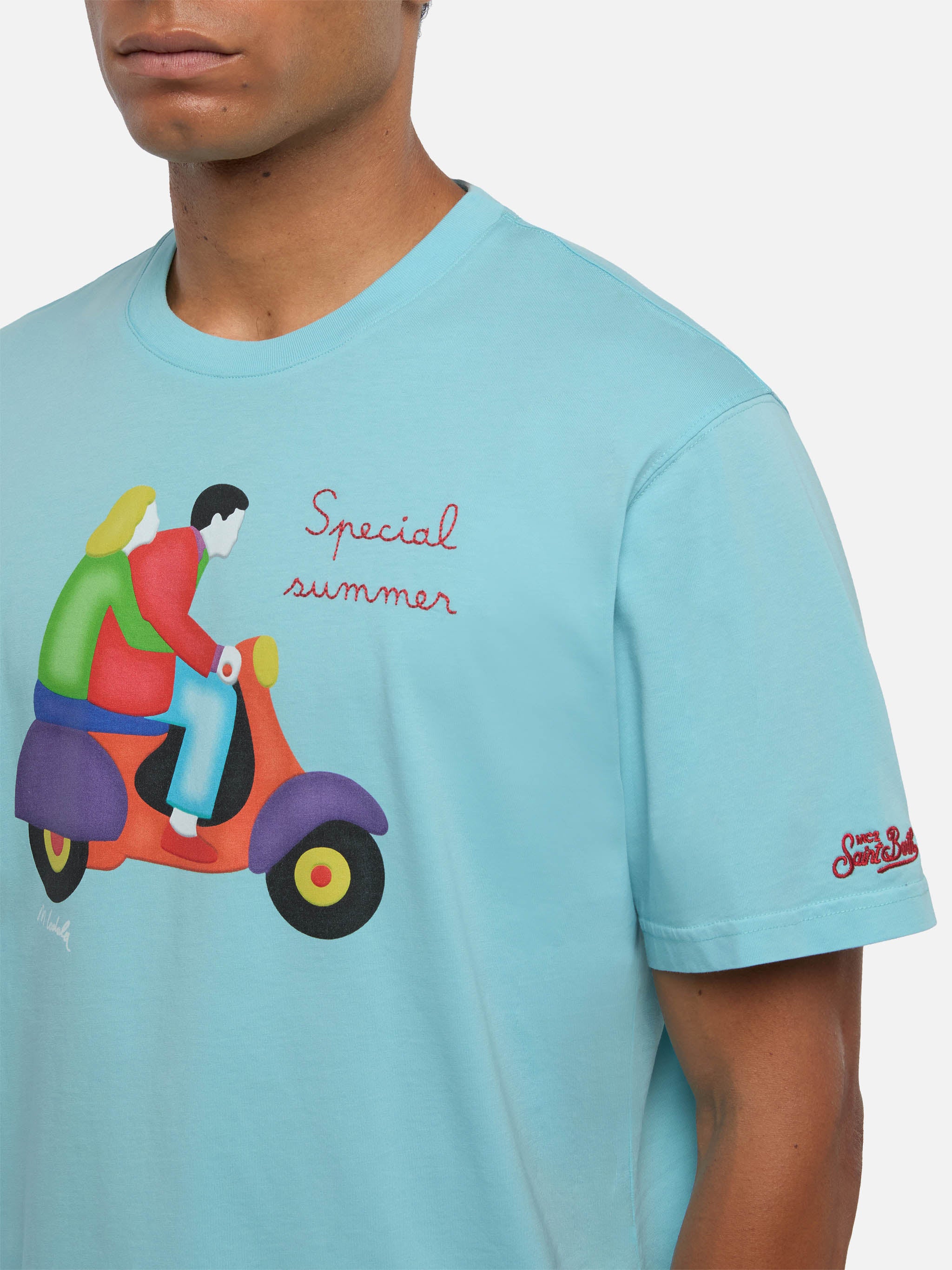 T-shirt Man stampa scooter Lodola | Special Edition - Image 2