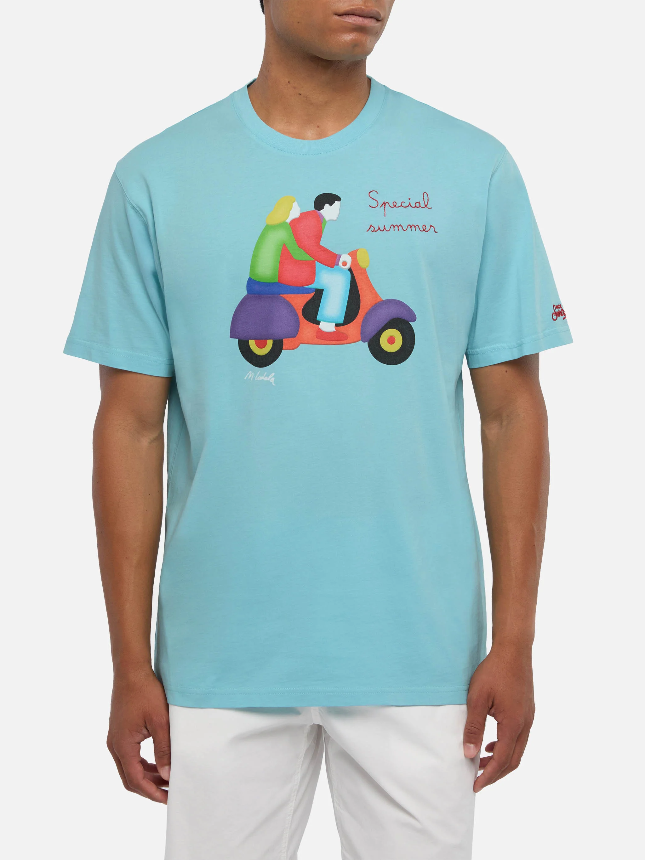 T-shirt Man stampa scooter Lodola | Special Edition - Image 3