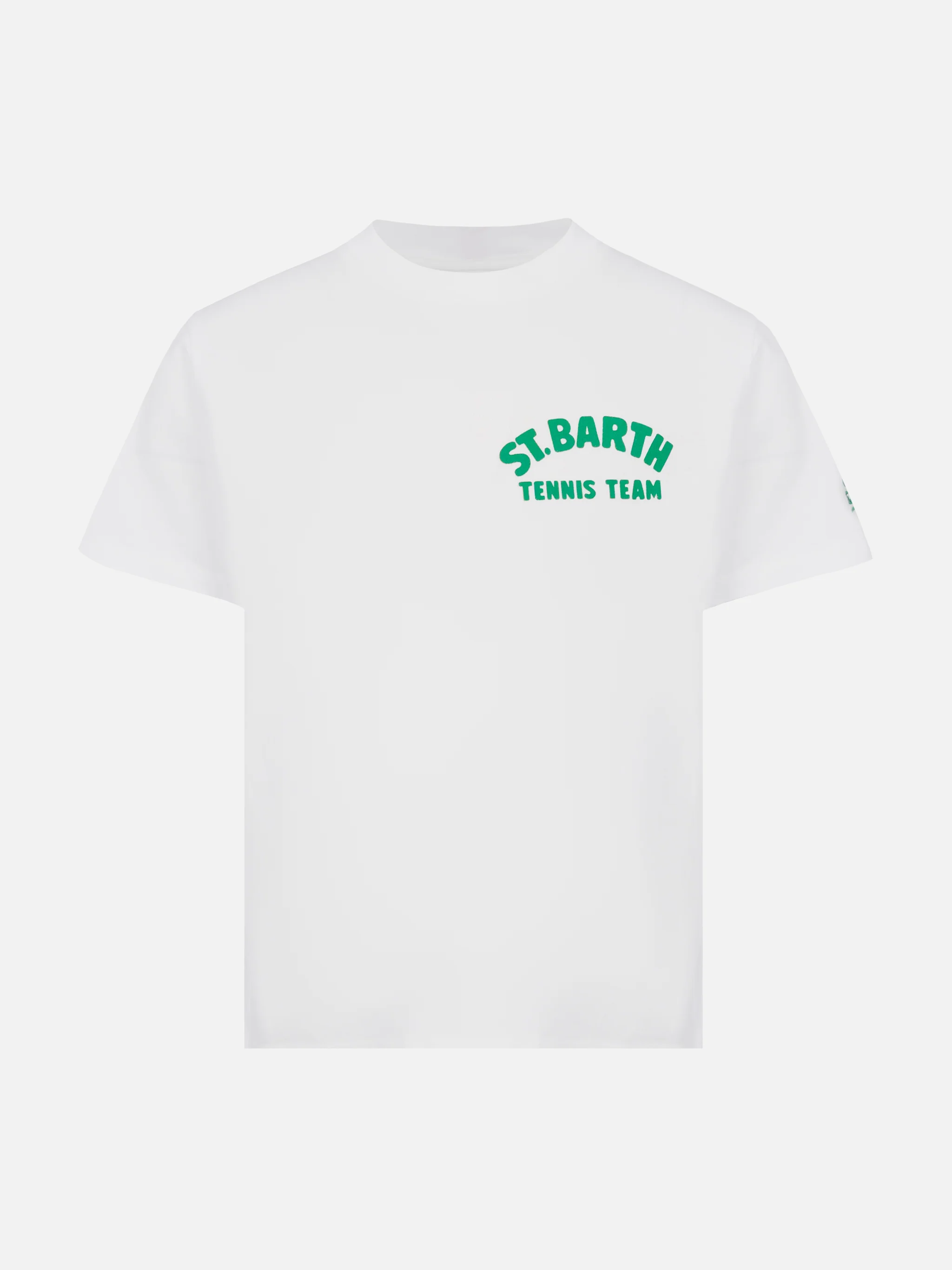 T-shirt in cotone con stampa Saint Barth tennis team - Image 2
