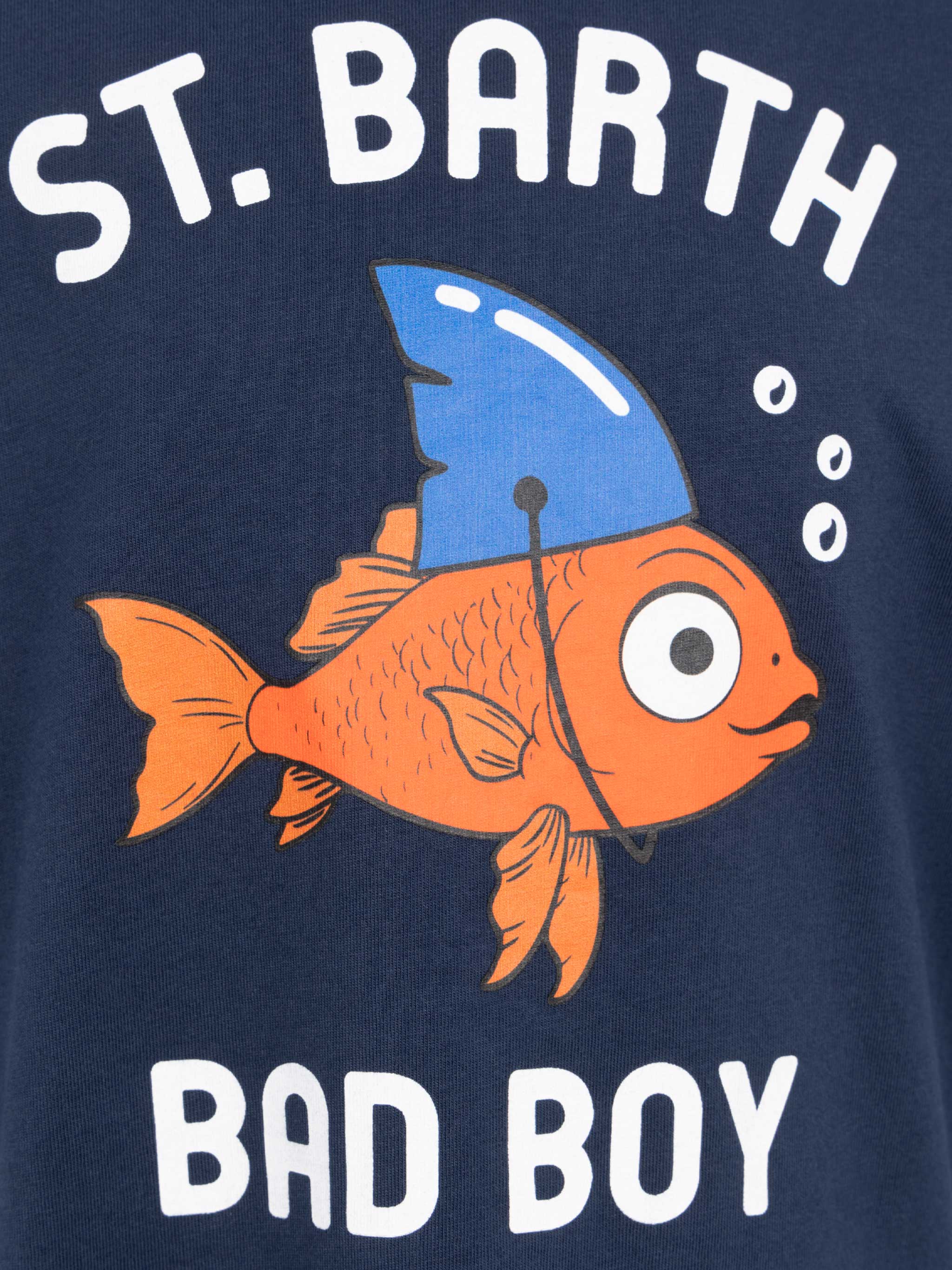 T-shirt in cotone con stampa St. Barth Bad Boy - Image 3