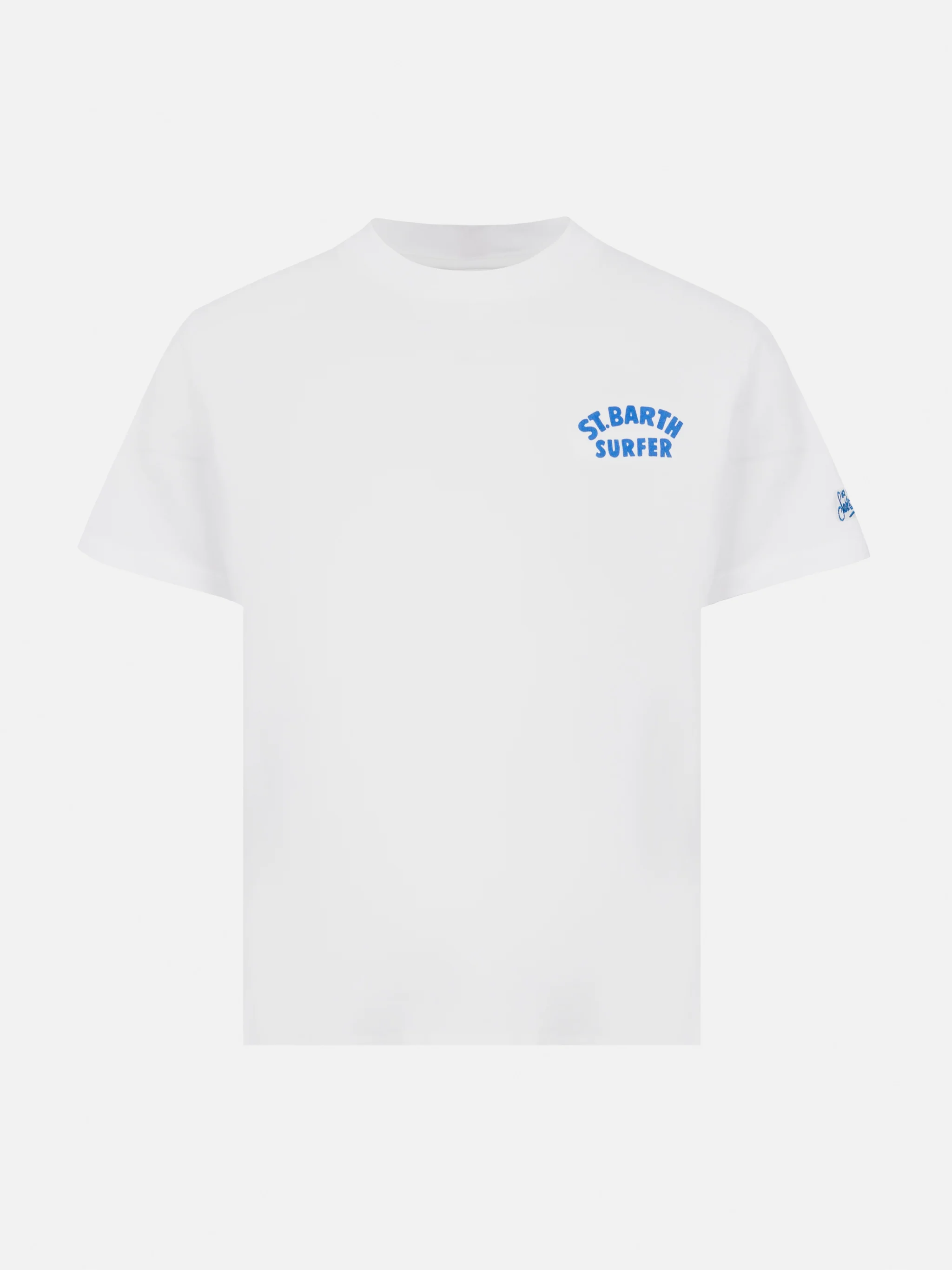 T-shirt in cotone con stampa St. Barth surfer - Image 2