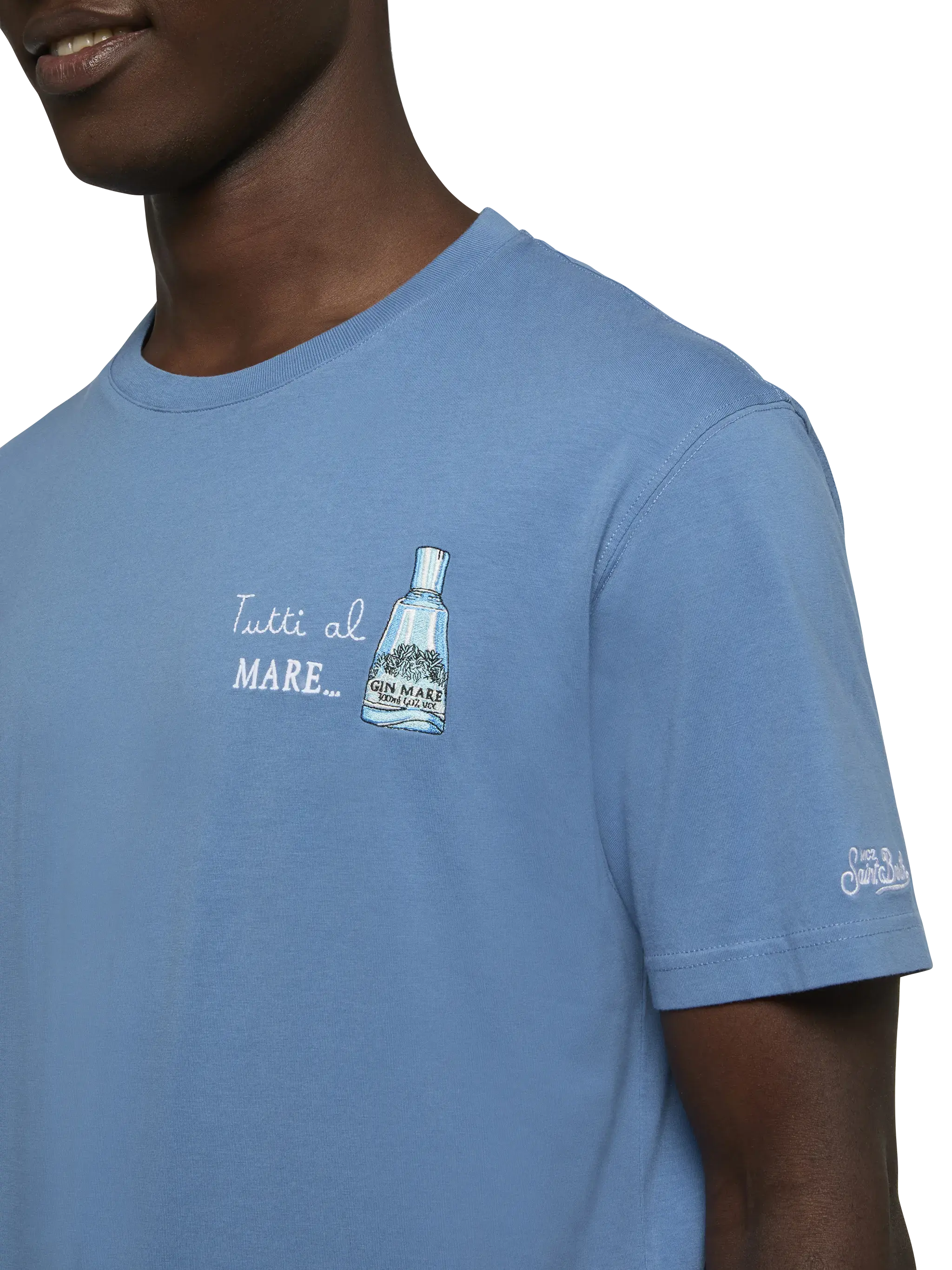 T-shirt Man stampa Tutti al Mare e ricamo | Special Edition - Image 2