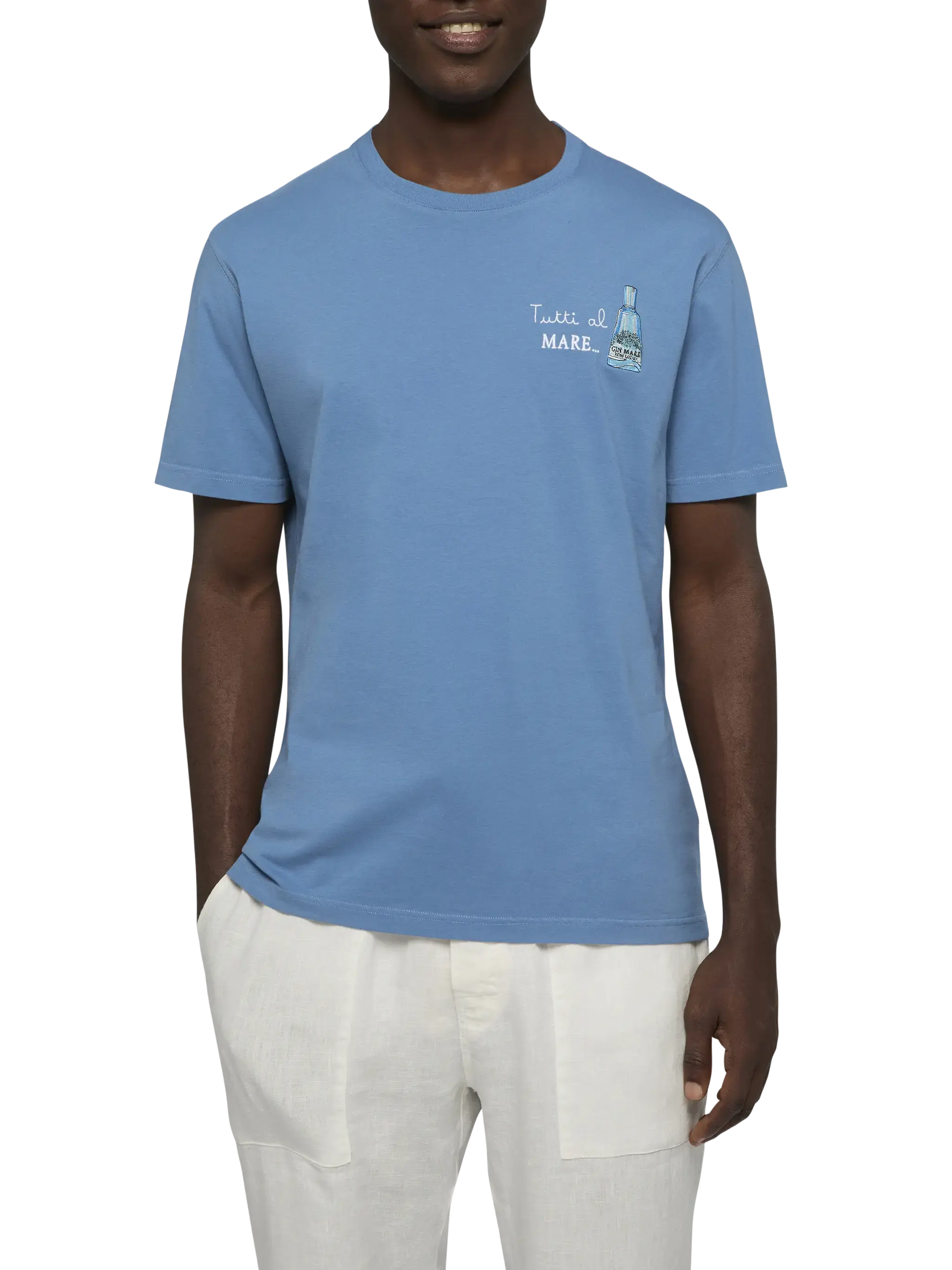 T-shirt Man stampa Tutti al Mare e ricamo | Special Edition - Image 3