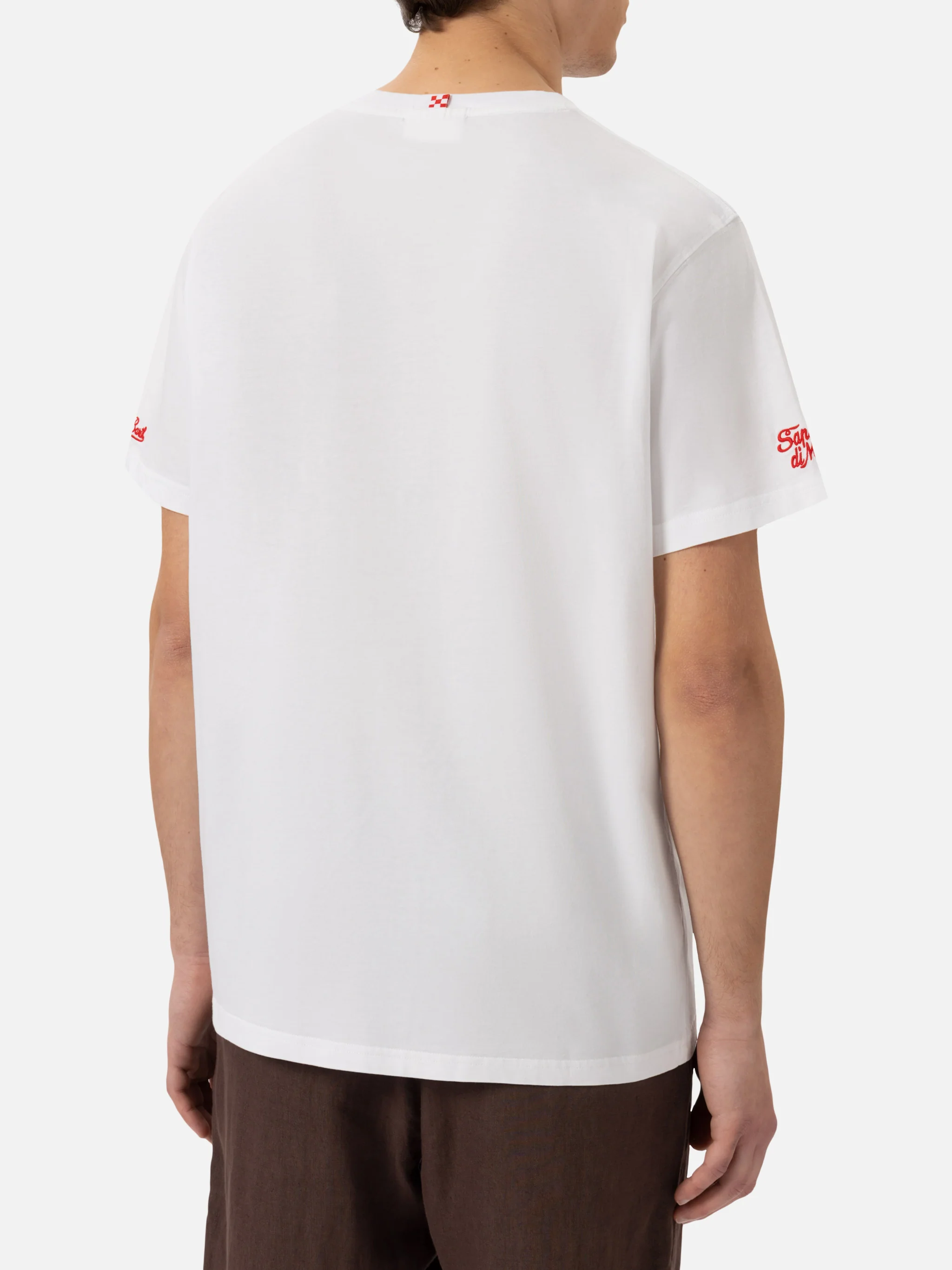 T-shirt Man ricamo Vado al mare per... | Special Edition - Image 4