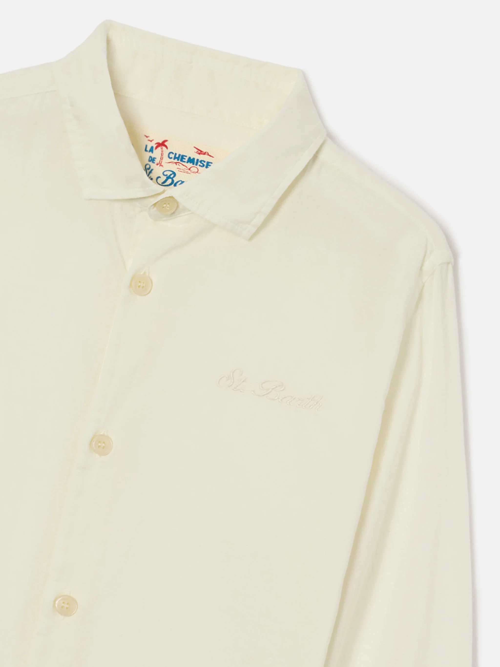 Camicia Chemise Jr in cotone voile panna - Image 2