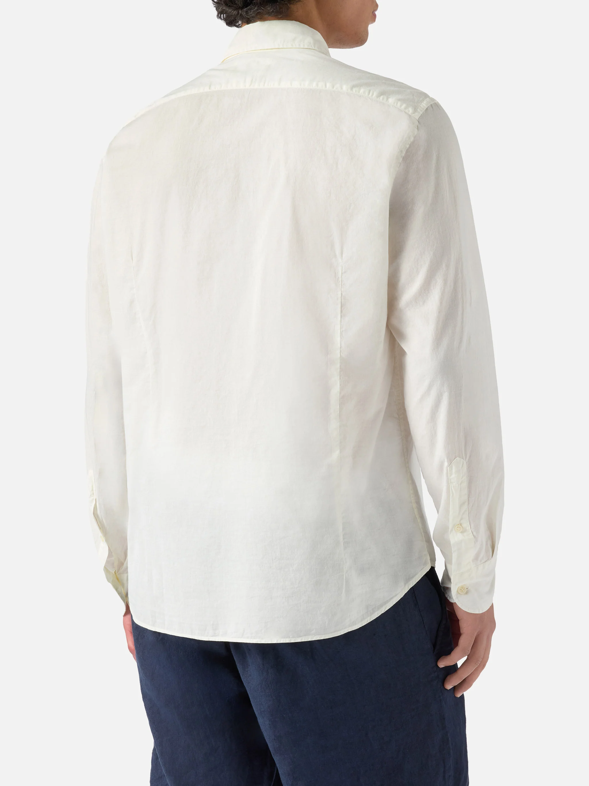 Camicia Chemise Ice in puro voile di cotone panna - Image 3