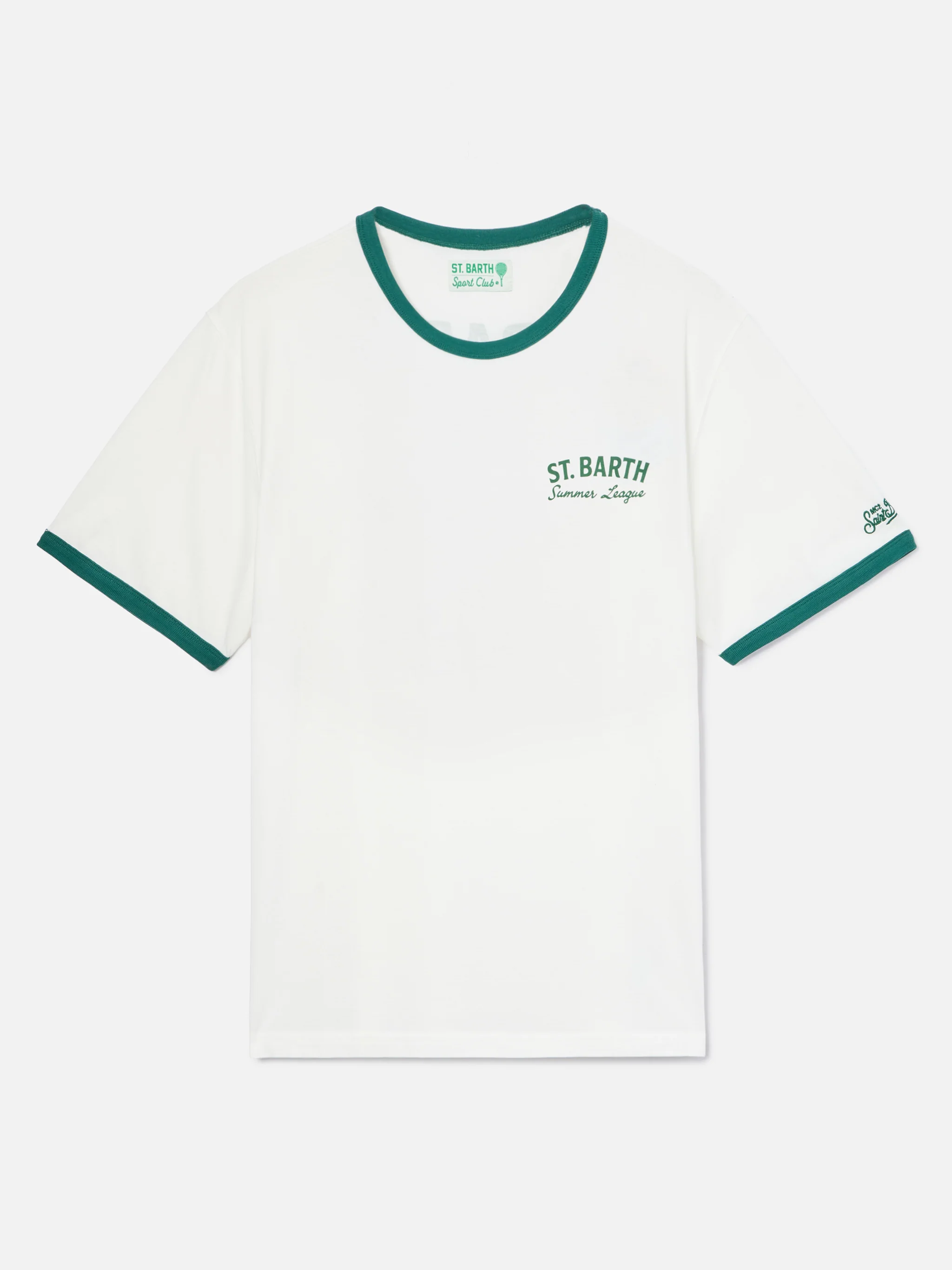 T-shirt Dean panna con stampa Tennis League e maxi grafica sul retro - Image 5
