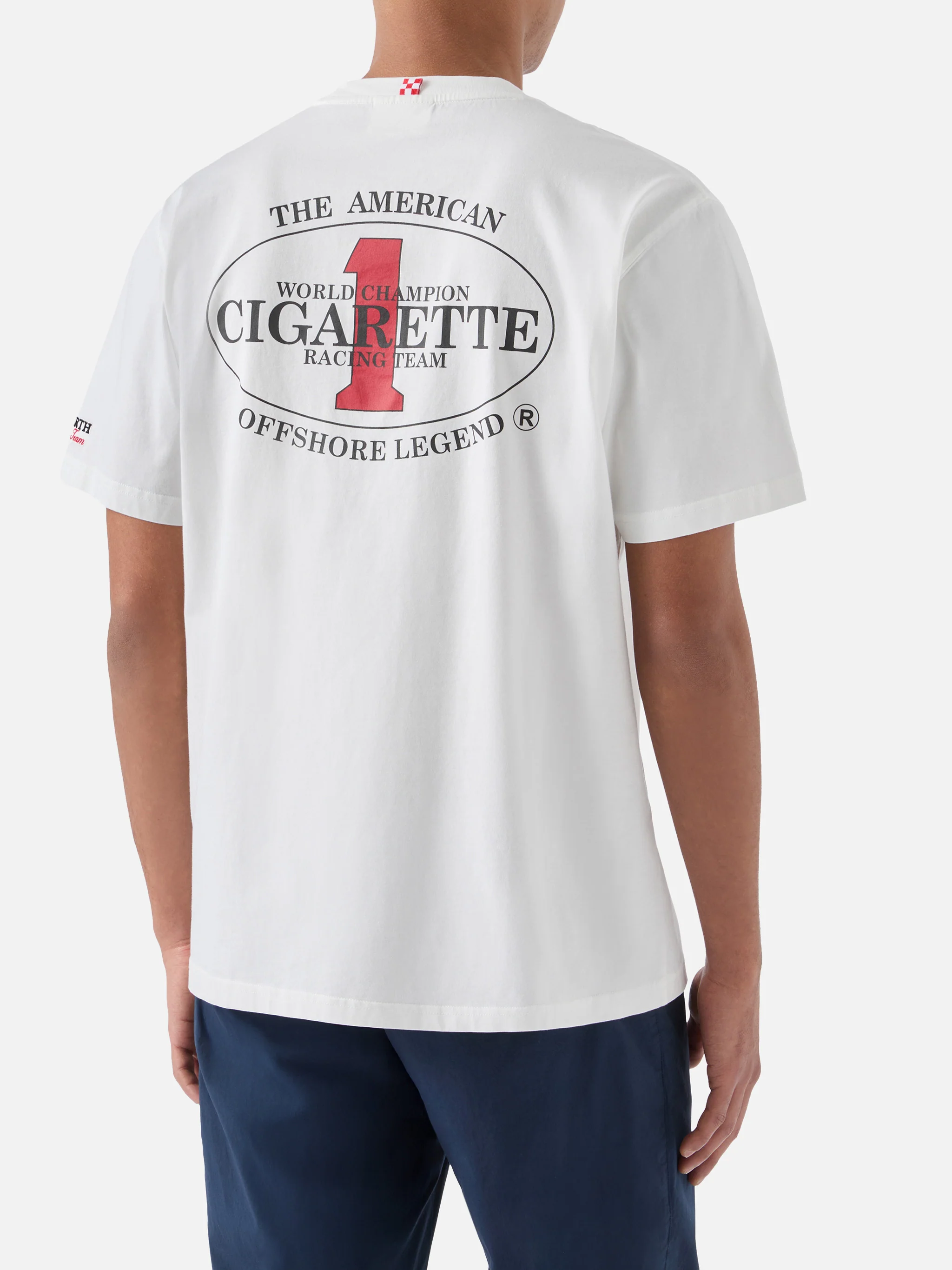 T-shirt Portland panna con stampa Cigarette Racing | Special Edition - Image 4