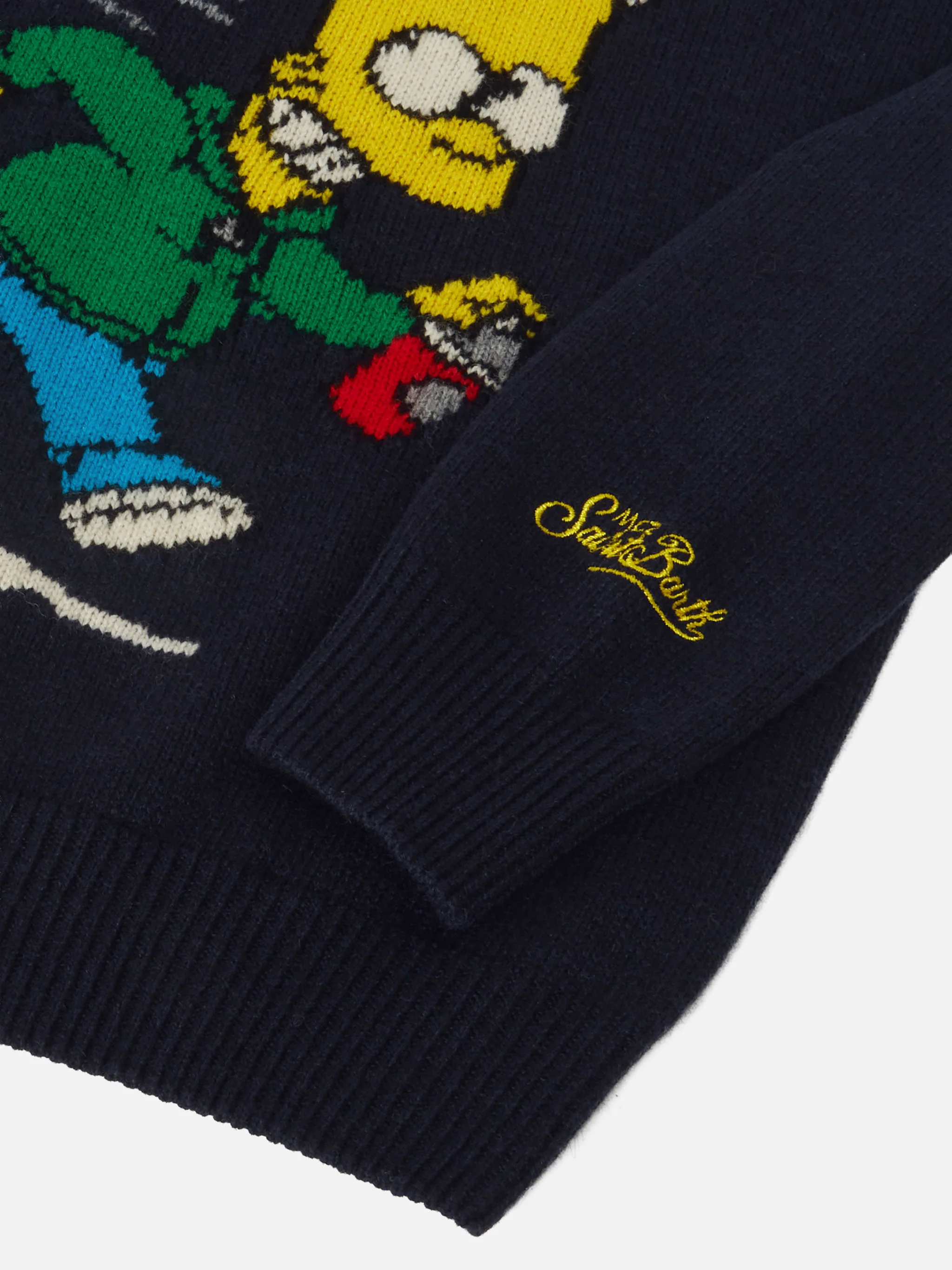 Girocollo Douglas con jacquard e ricamo Bart Simpson | SPECIAL EDITION THE SIMPSONS - Image 4