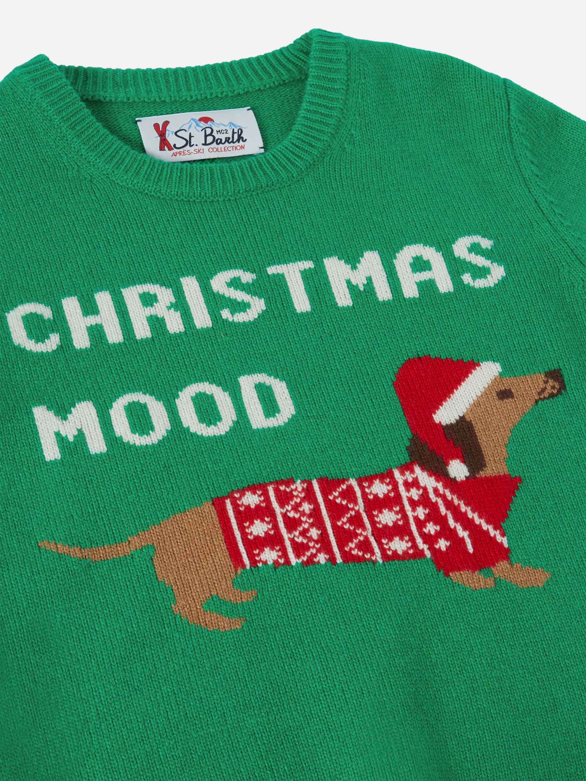 Girocollo Douglas con jacquard Christmas dog - Image 2
