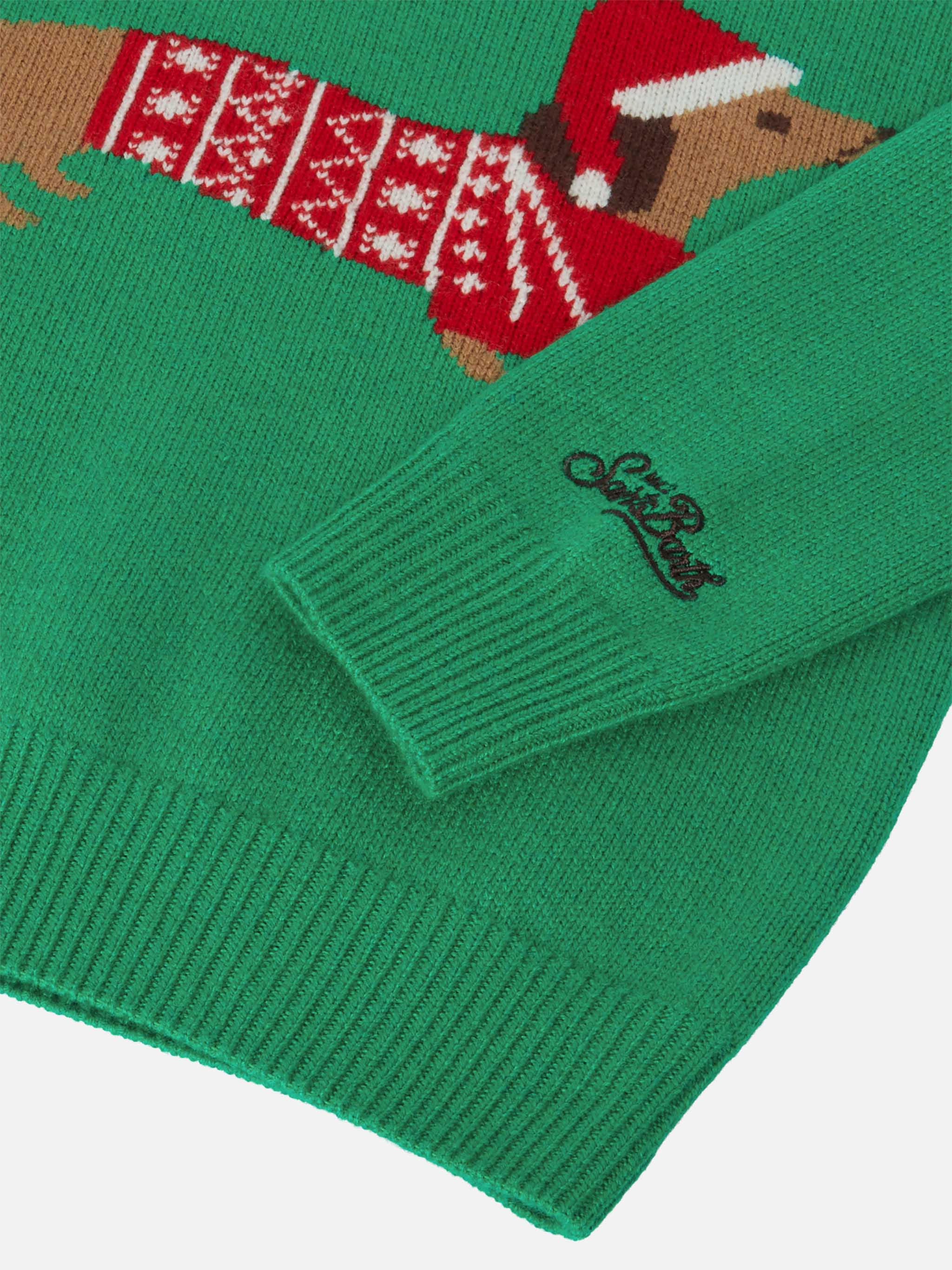Girocollo Douglas con jacquard Christmas dog - Image 3