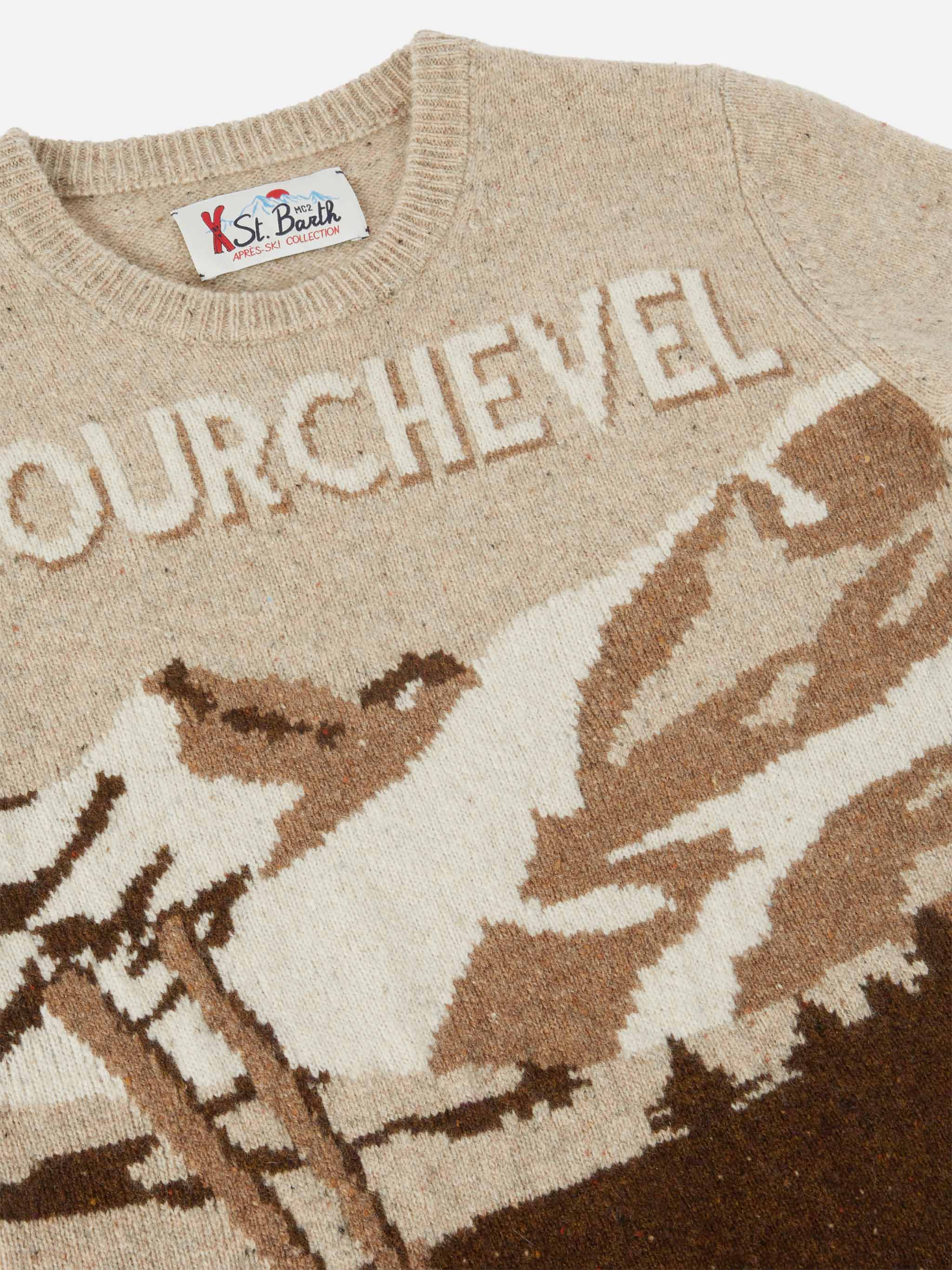 Maglione girocollo Douglas con jacquard cartolina Courchevel - Image 2