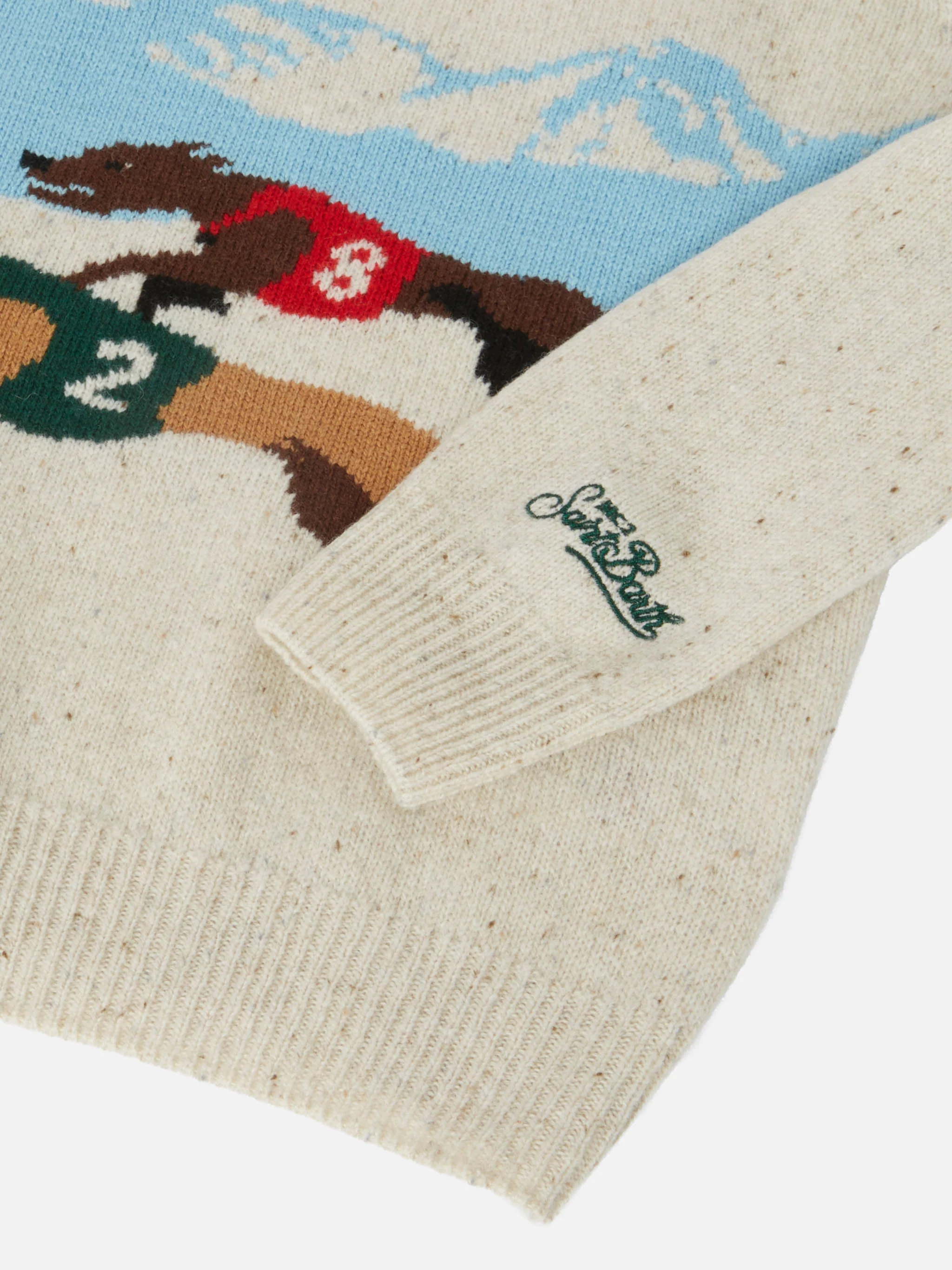 Girocollo Douglas con jacquard  Saint Moritz postcard - Image 3