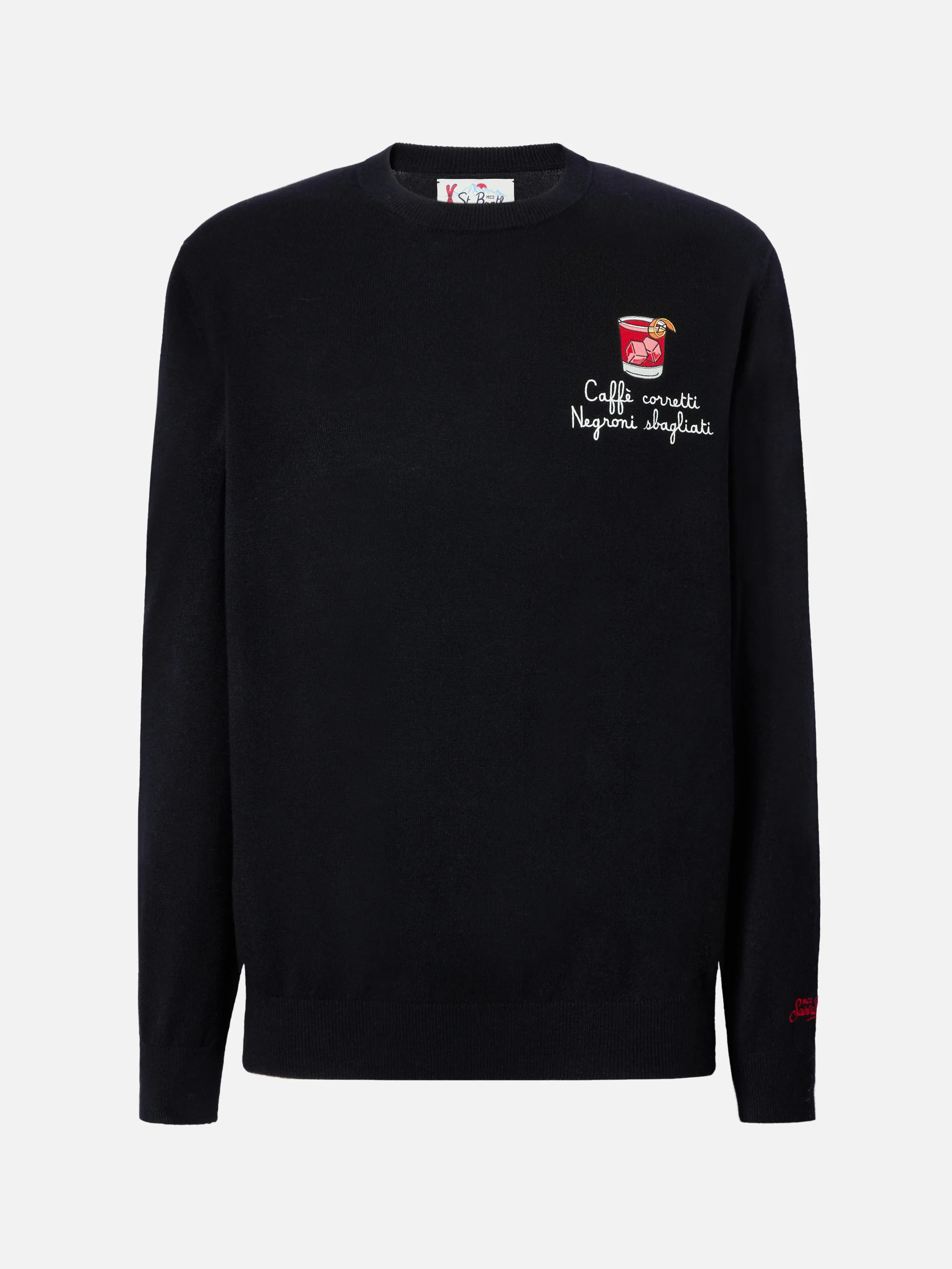 Maglione a girocollo Heron Light con ricamo Caffè Corretti  Negroni Sbagliati - Image 5