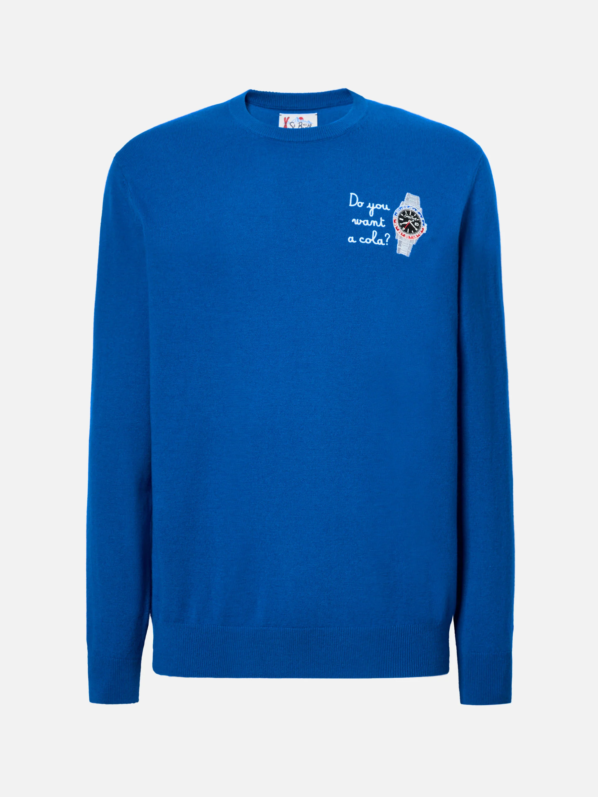 Maglione a girocollo Heron Light con ricamo Do you want a cola? - Image 5