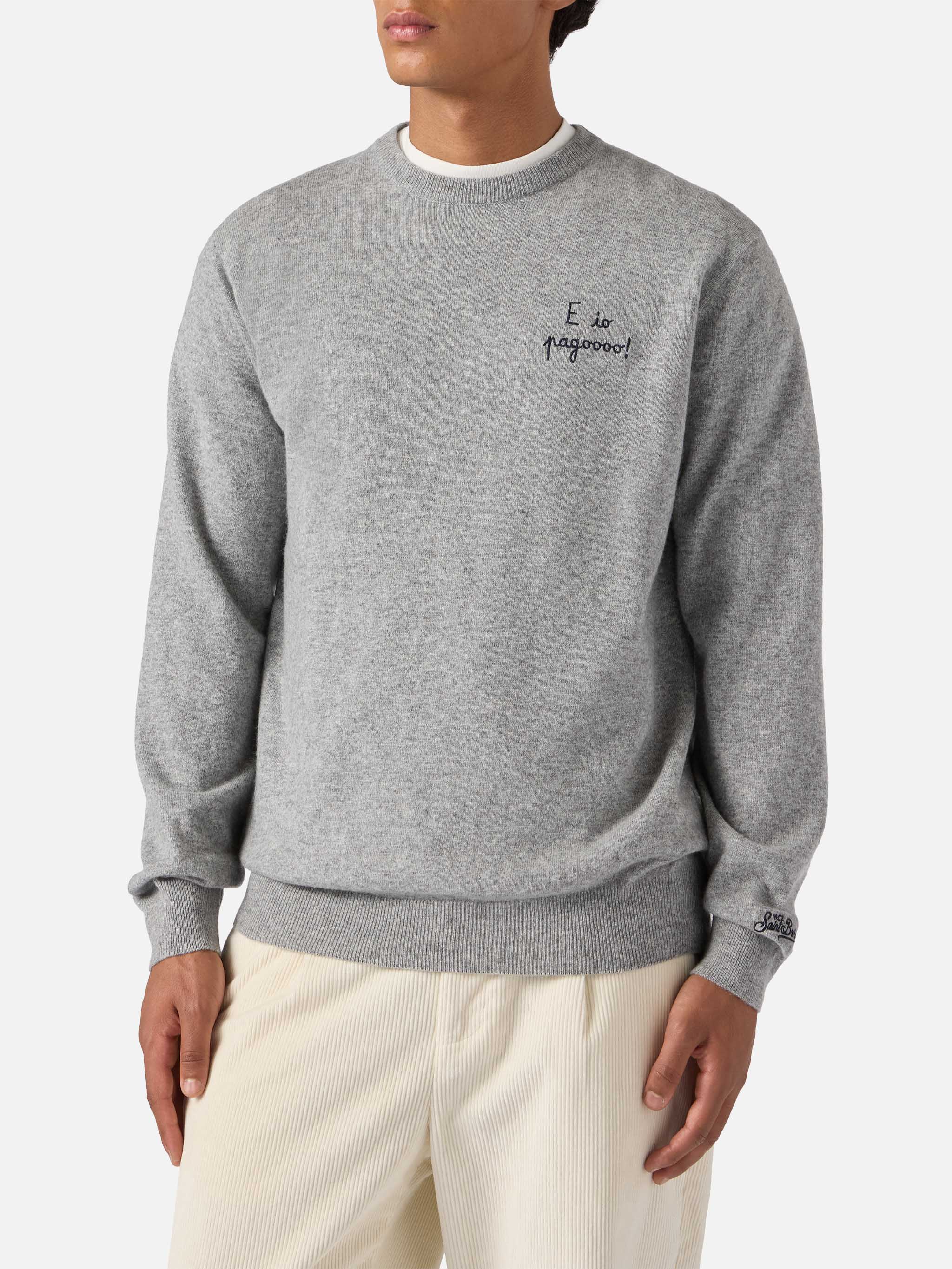 Maglione a girocollo Heron Light con ricamo E io pagooo | YUPPIES SPECIAL EDITION - Image 2
