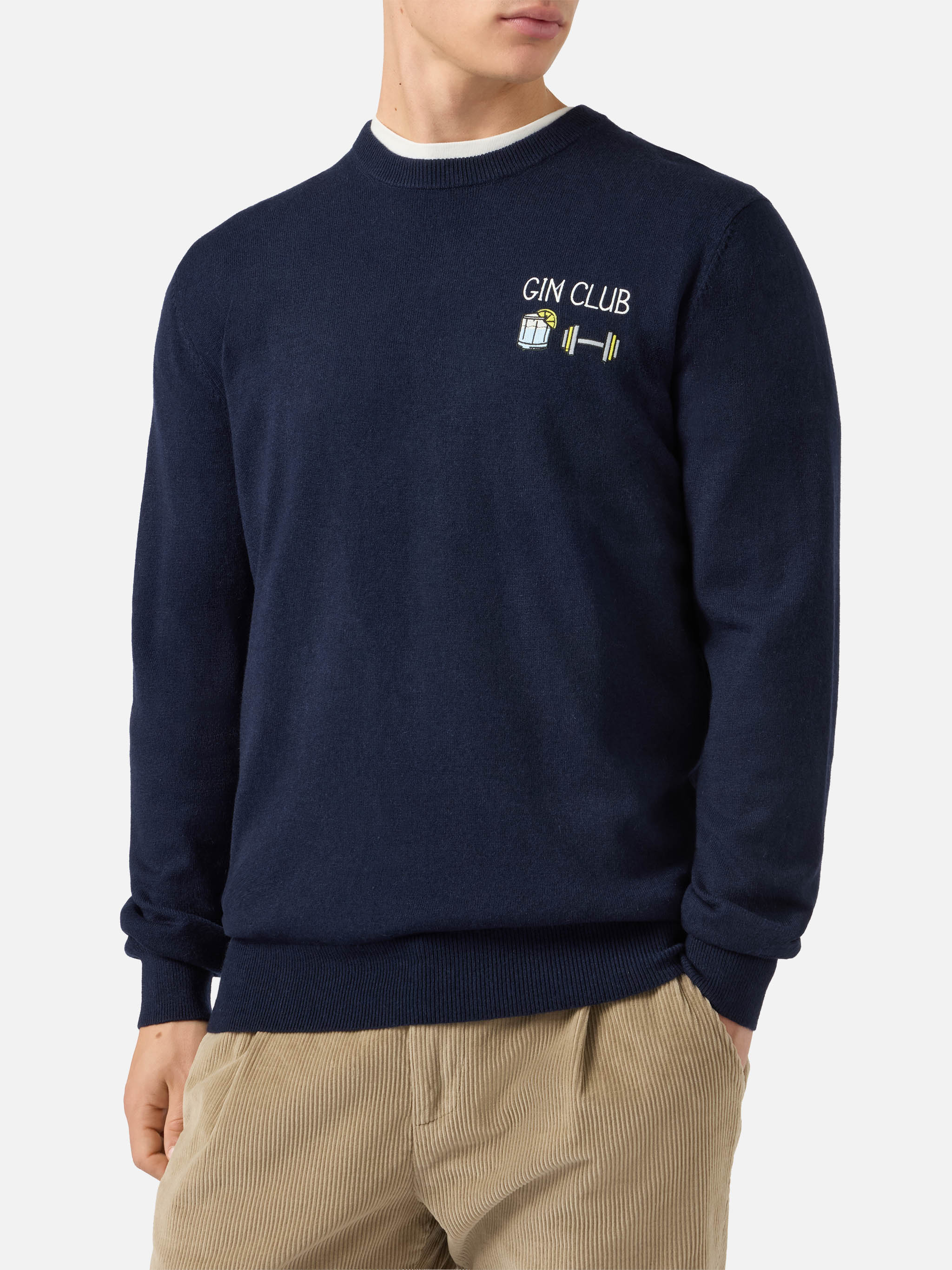 Maglione a girocollo Heron Light con ricamo Gin Club - Image 2