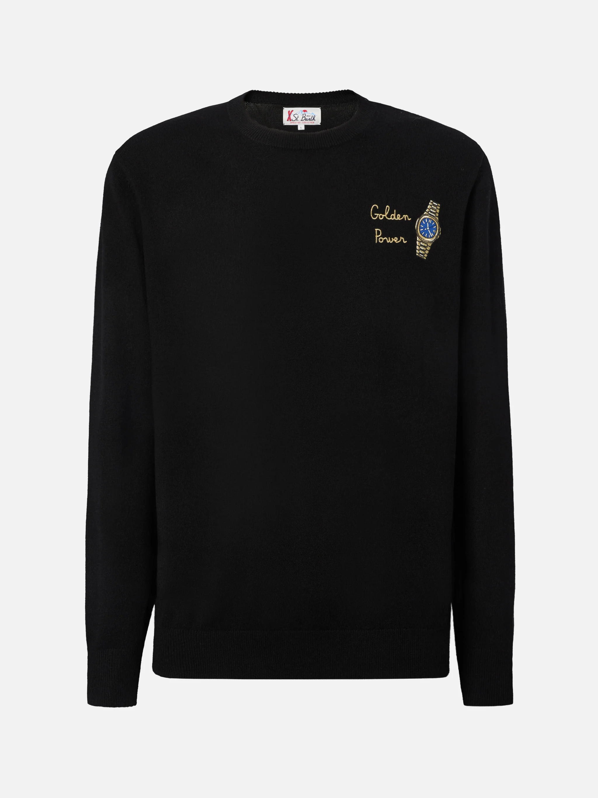 Maglione a girocollo Heron Light con ricamo Golden Power - Image 5