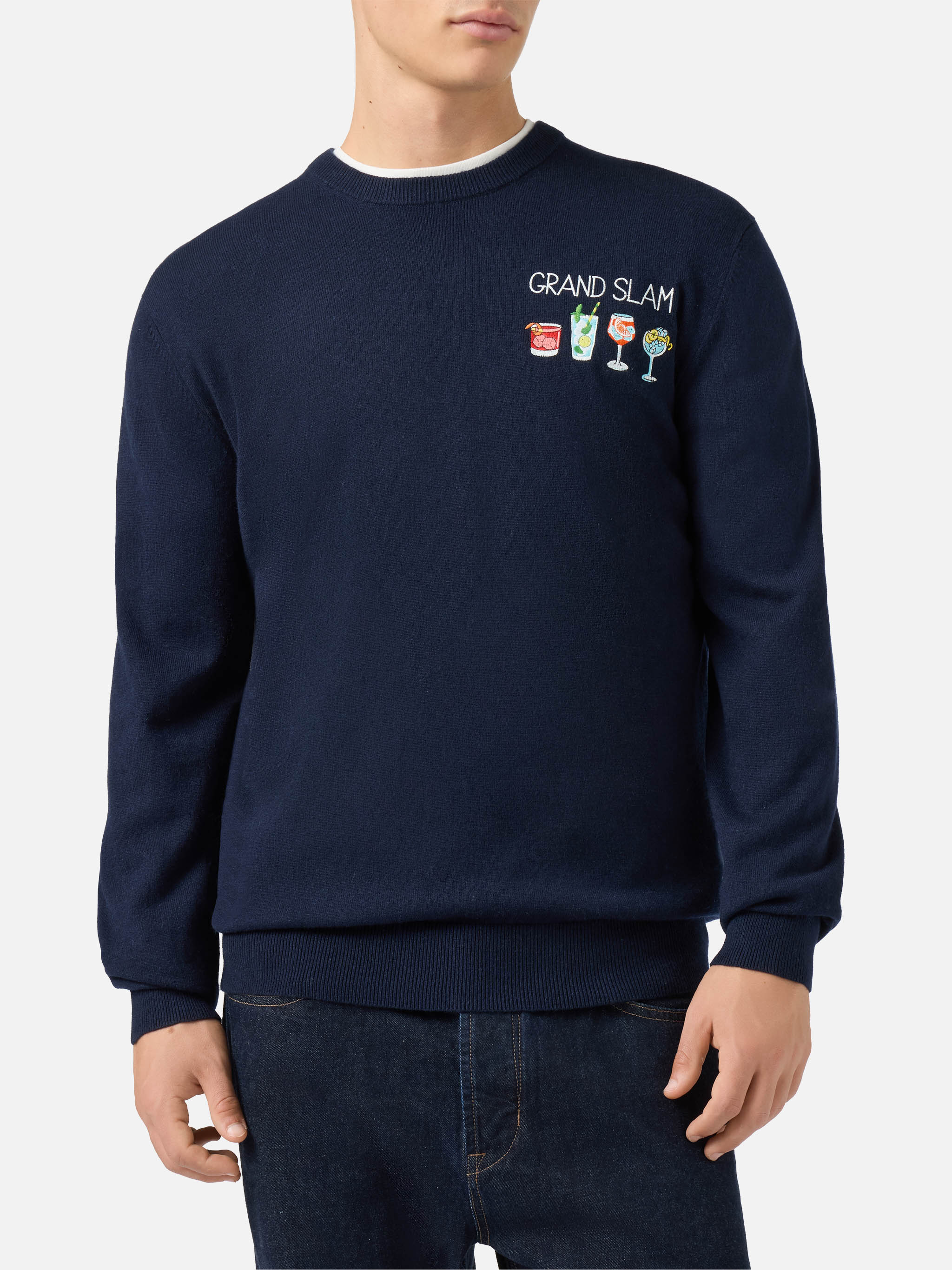 Maglione a girocollo Heron Light con ricamo Grand Slam - Image 2