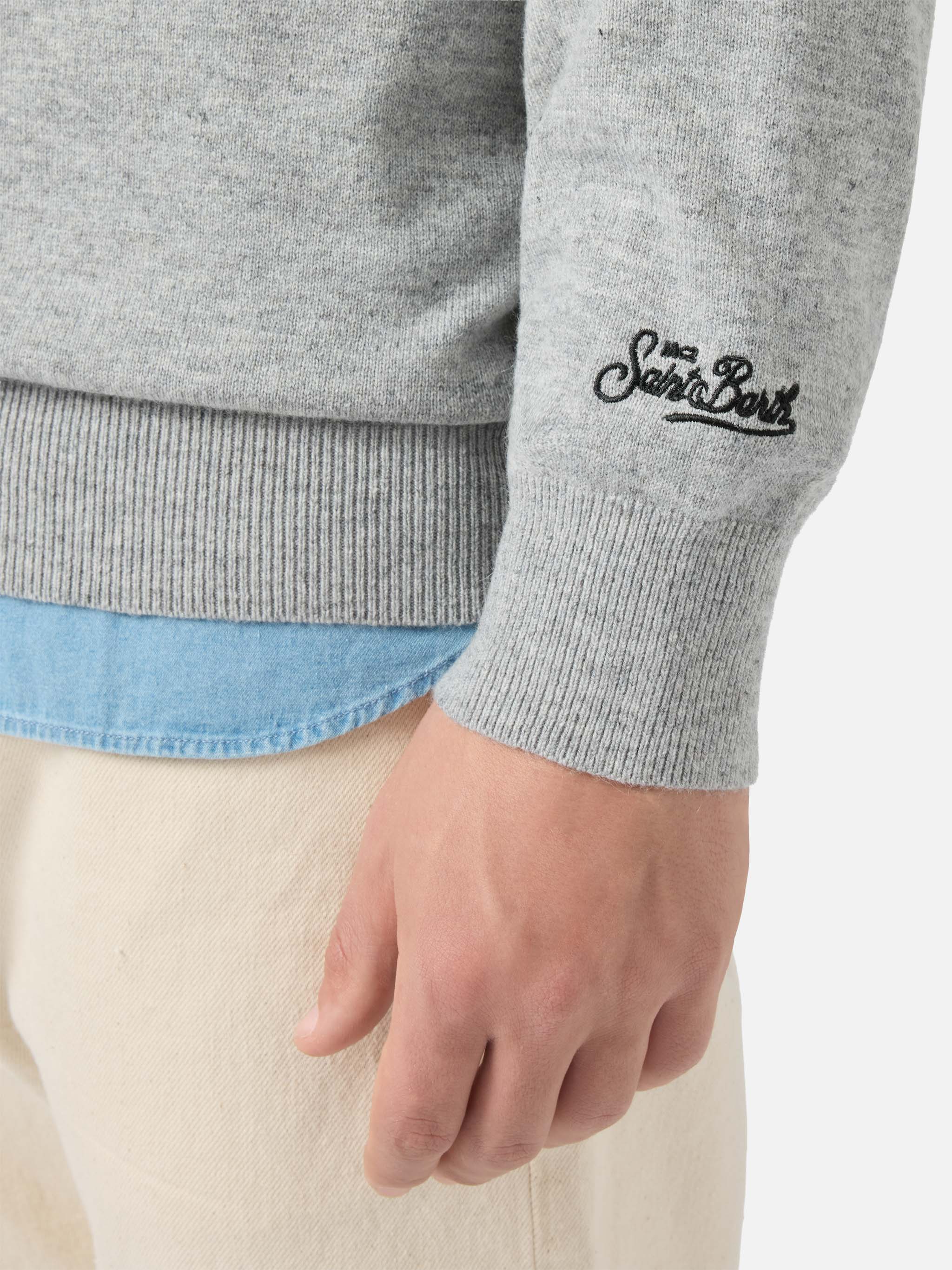 Maglione a girocollo Heron Light con ricamo Life is too short for sport - Image 3
