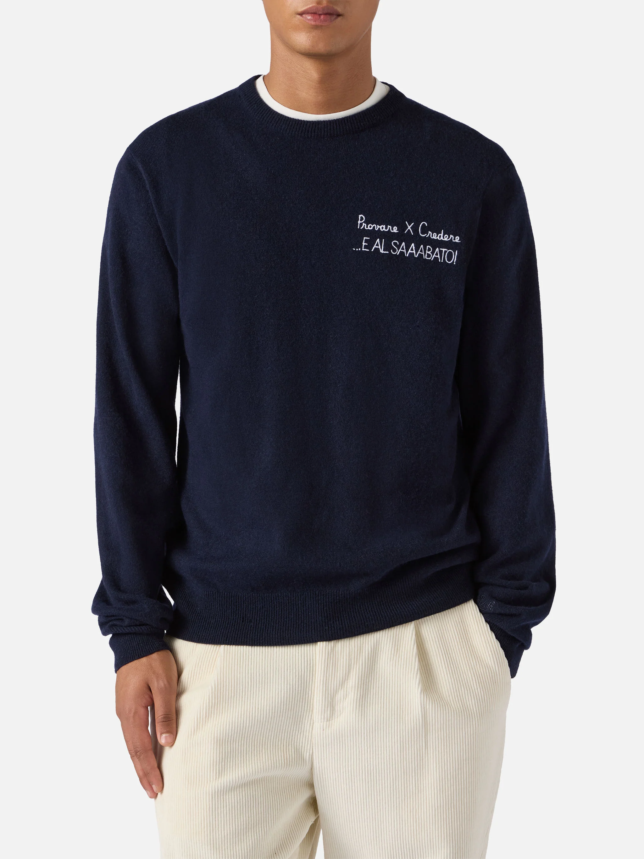 Maglione a girocollo Heron Light con ricamo Provare per credere! | YUPPIES SPECIAL EDITION - Image 2