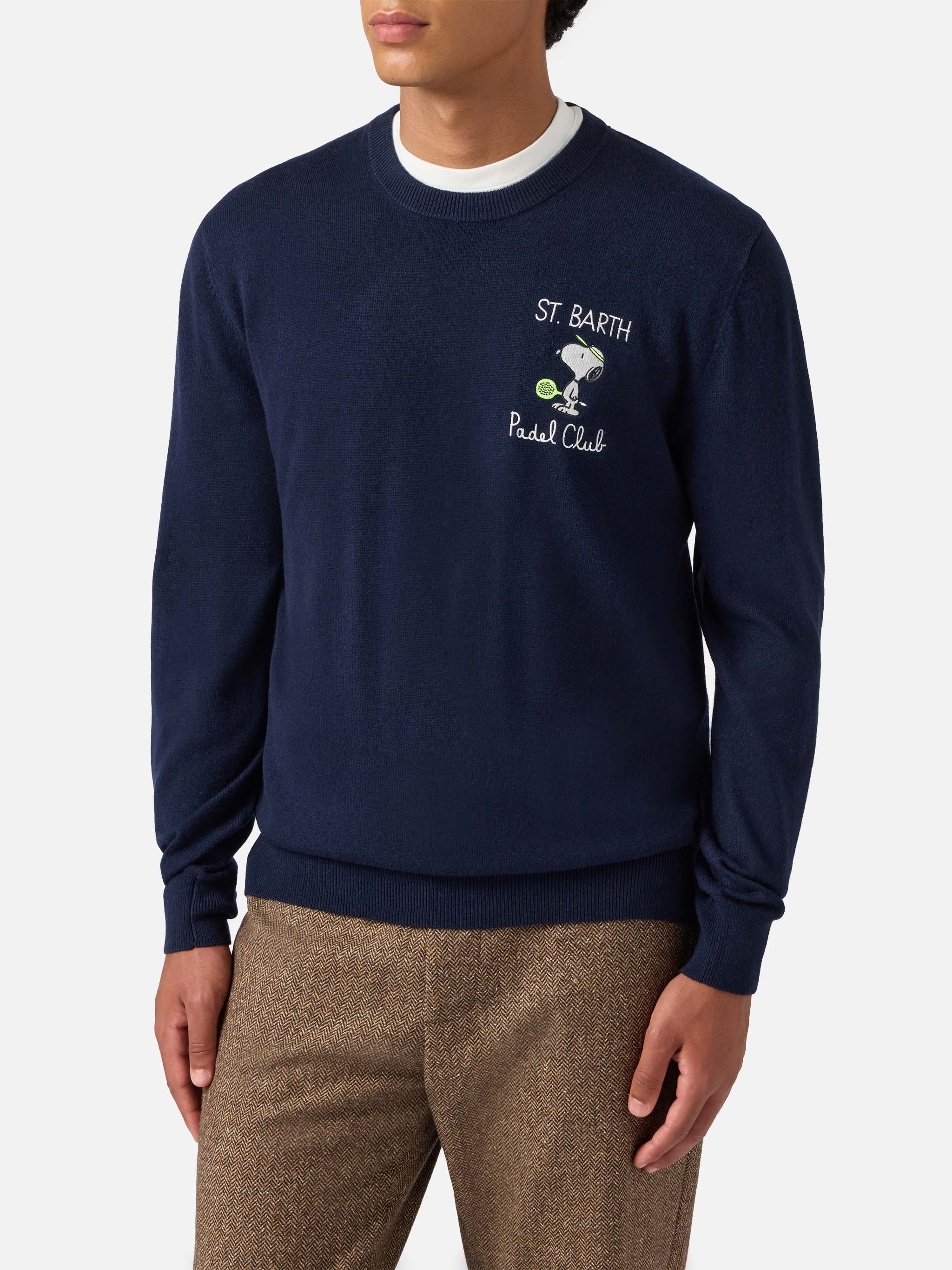 Maglione a girocollo Heron Light con ricamo Snoopy padel club | PEANUTS SPECIAL EDITION - Image 2