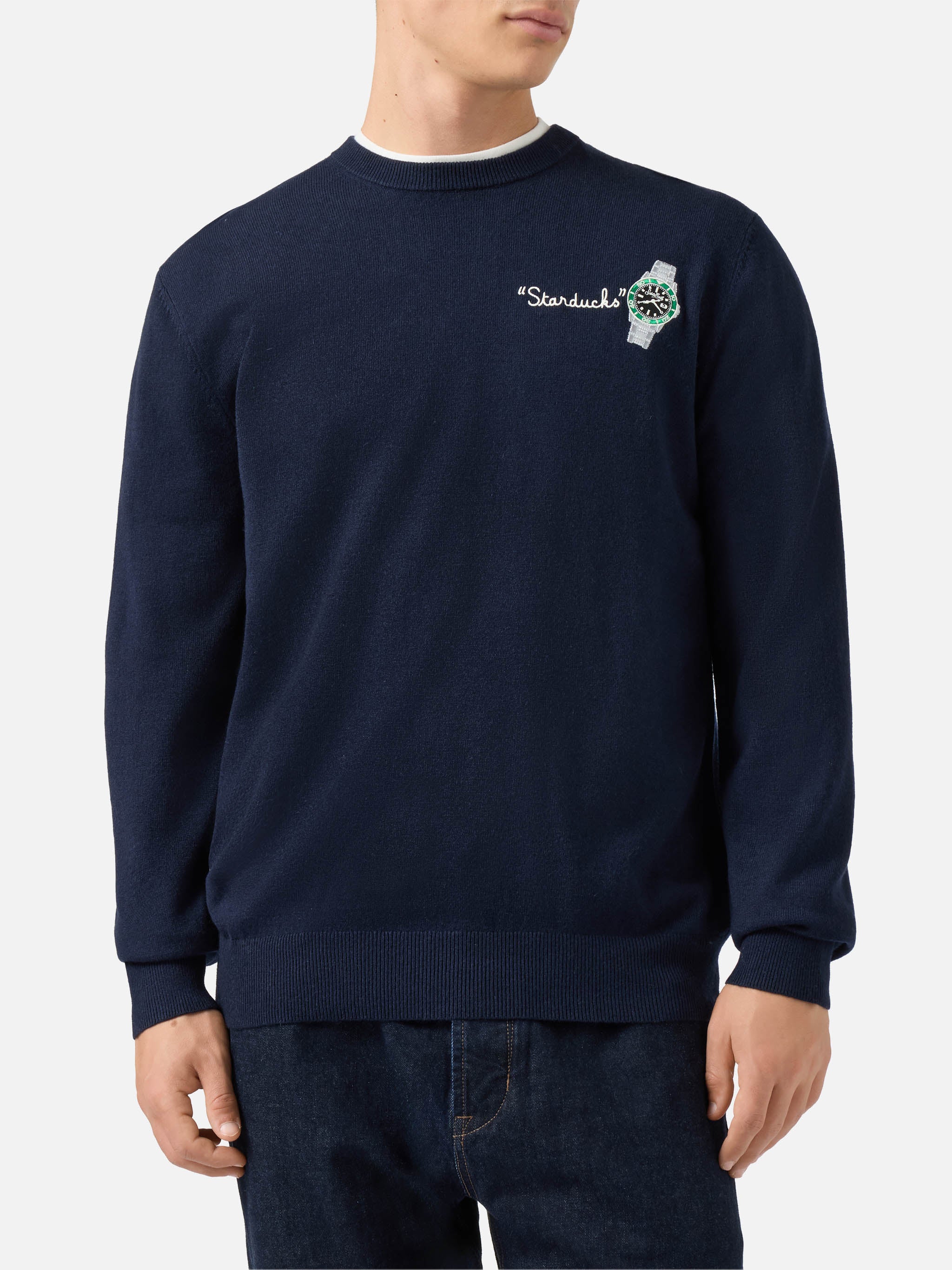 Maglione a girocollo Heron Light con ricamo Starducks - Image 2