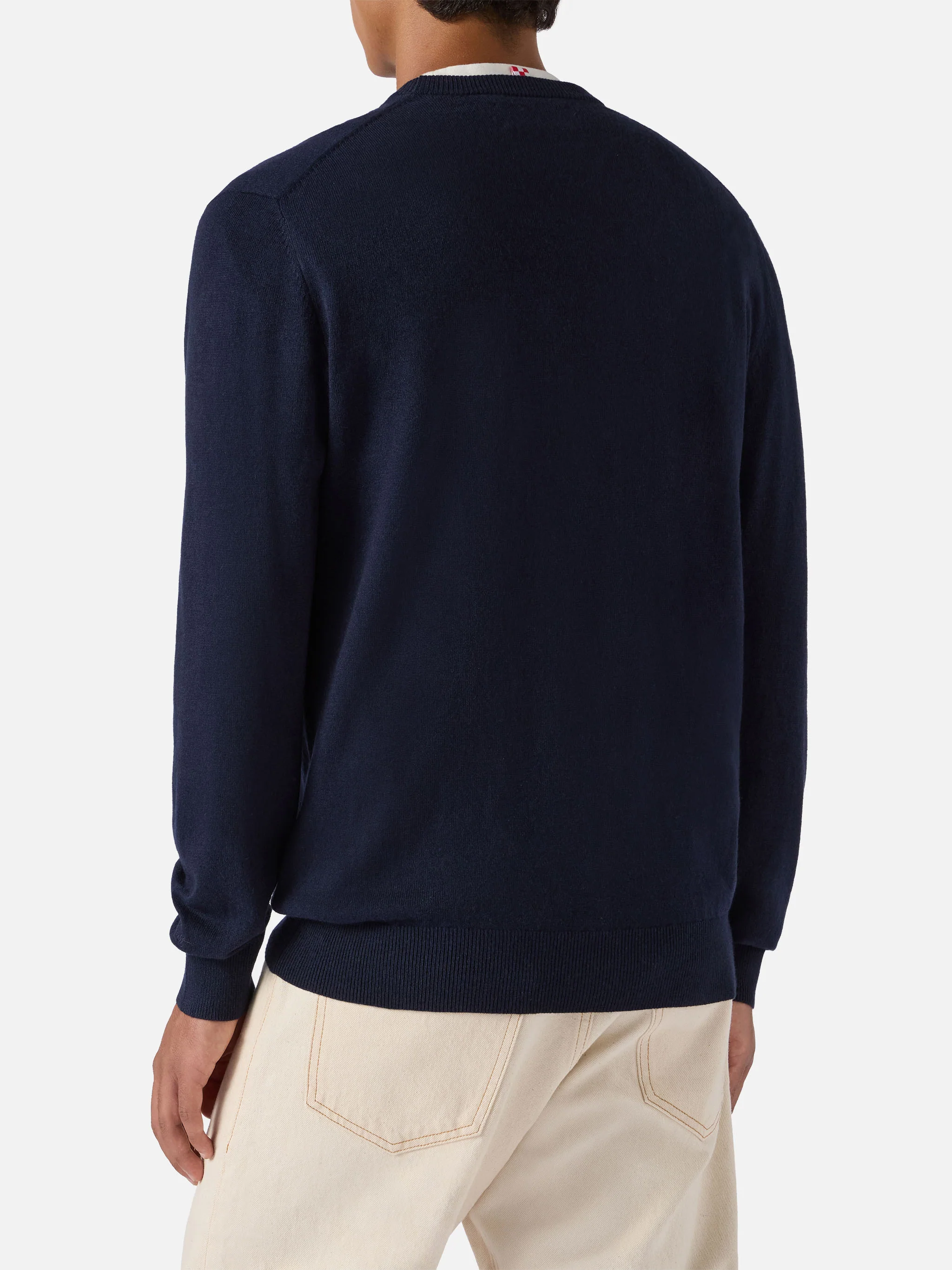 Maglione a girocollo Heron Light con ricamo orologio Time is Money - Image 4