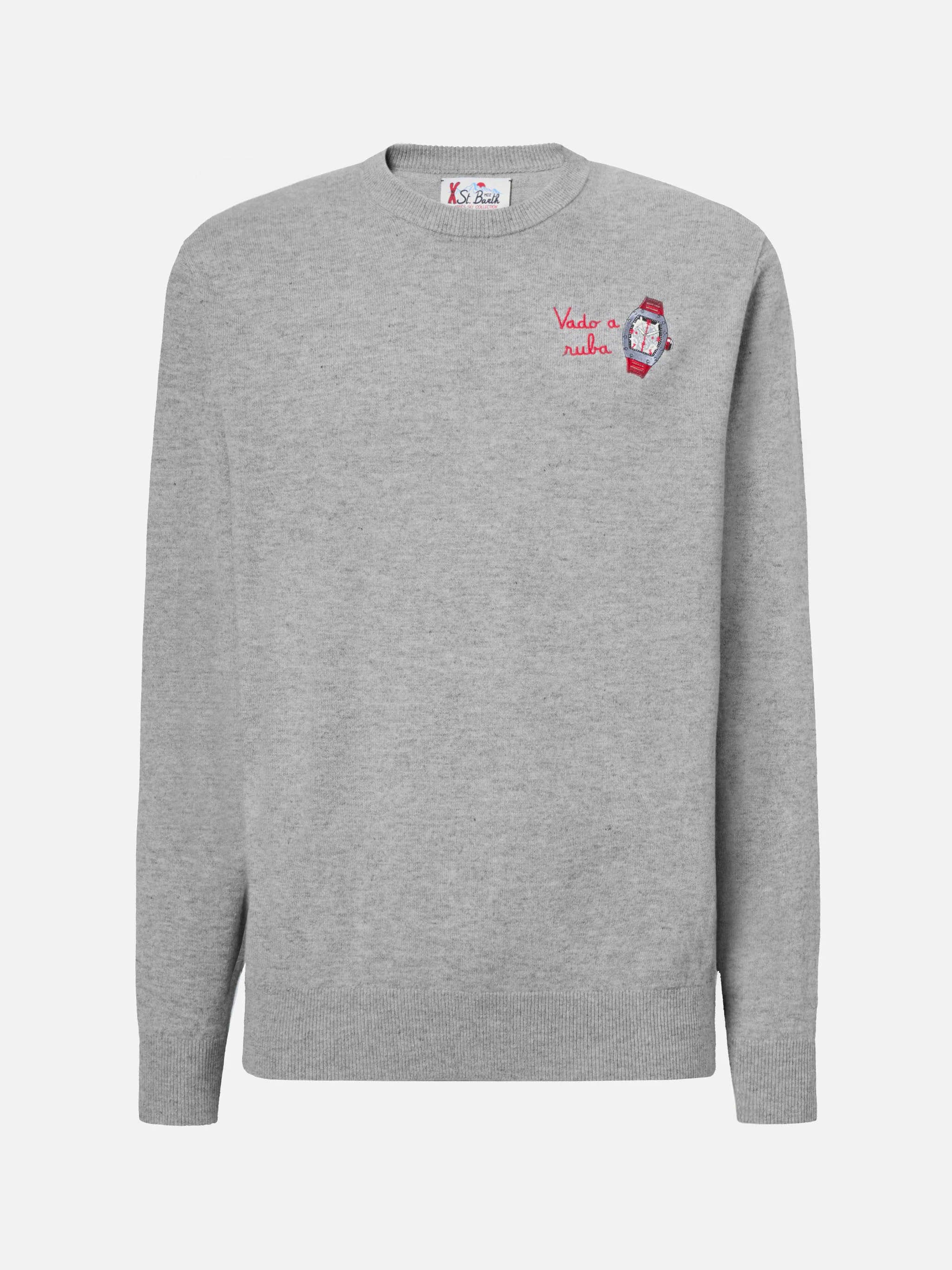 Maglione a girocollo Heron Light con ricamo Vado a ruba - Image 5