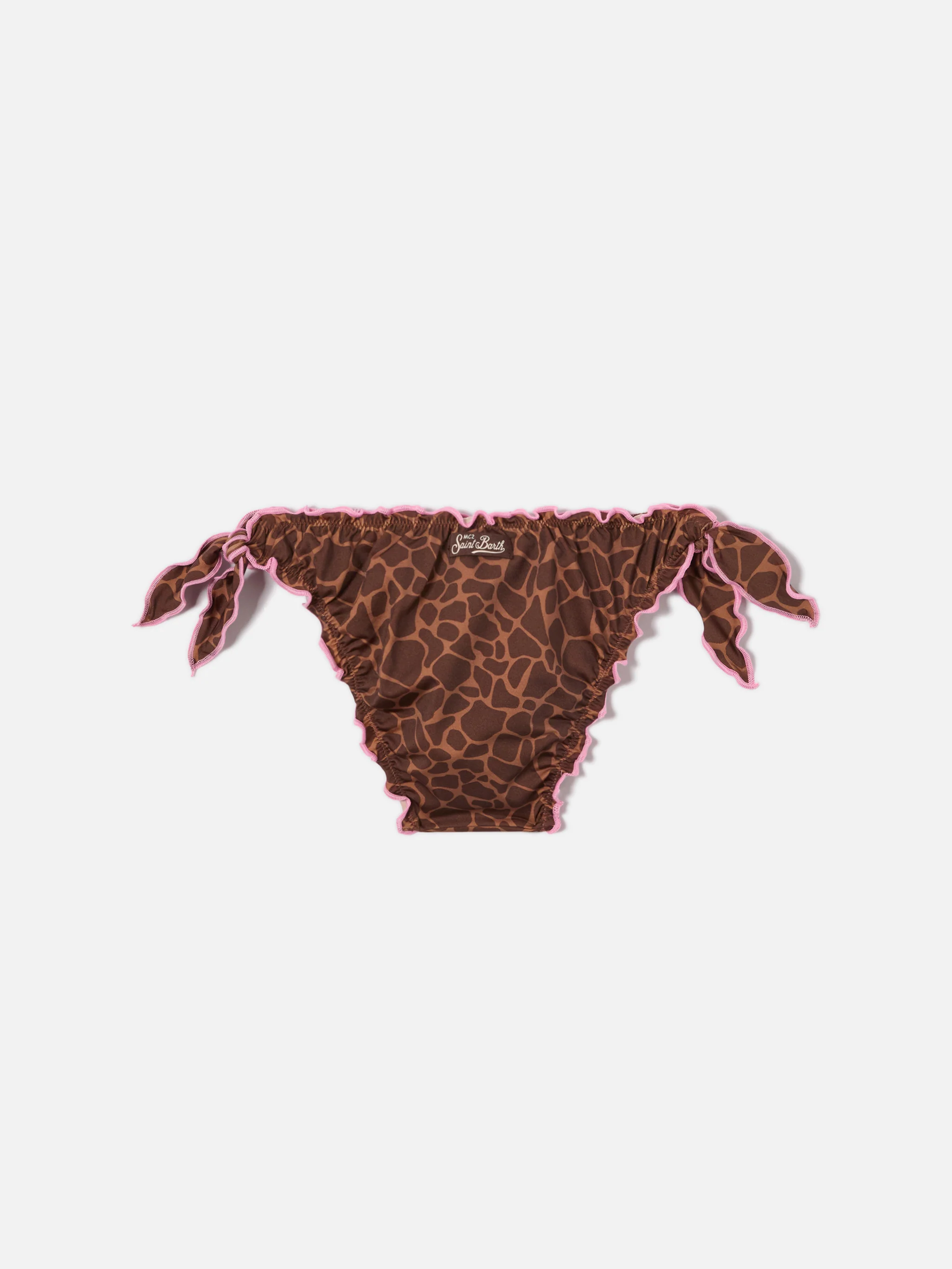 Slip mare Cric con stampa animalier e bordi a contrasto - Image 2