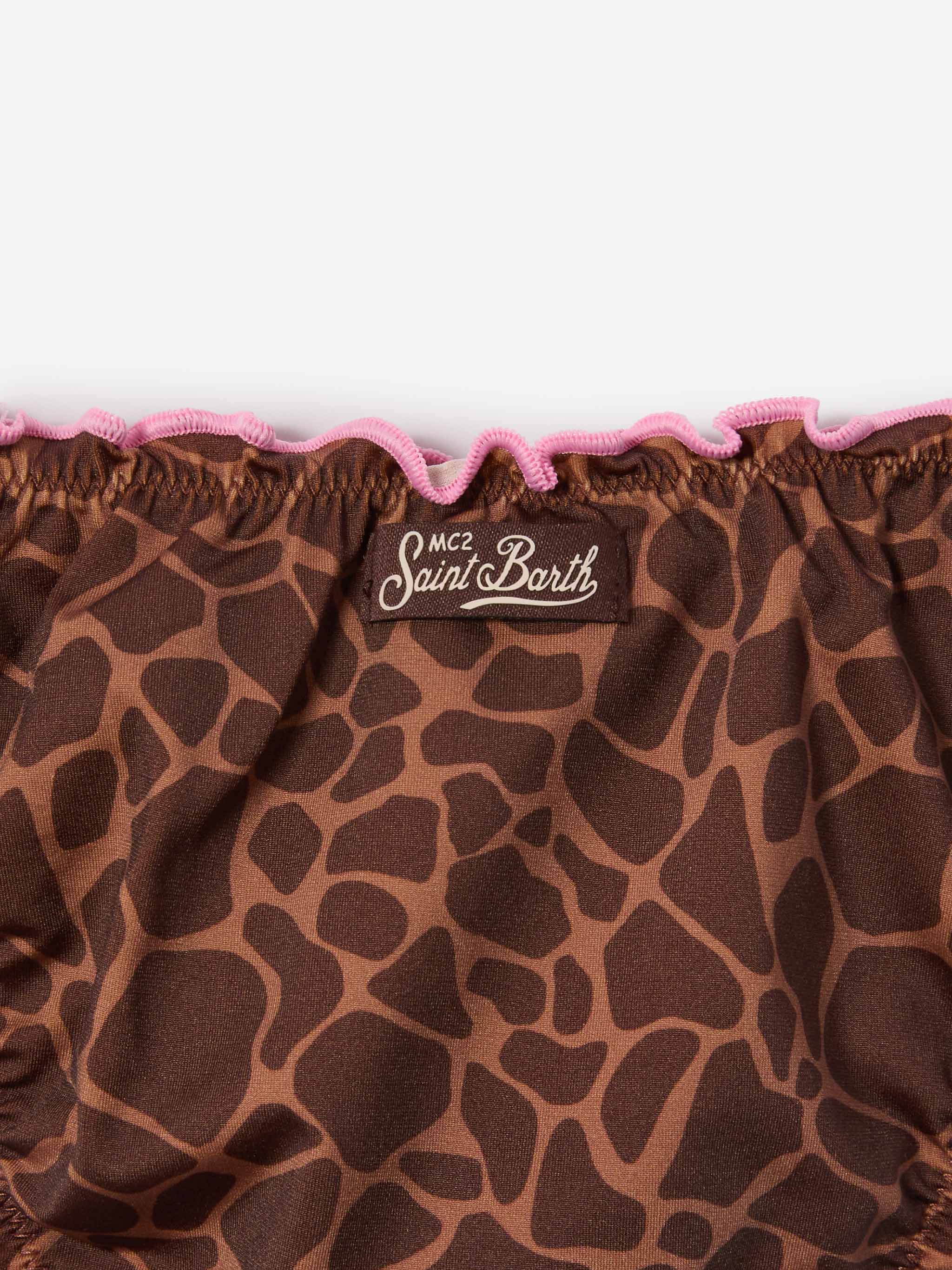 Slip mare Cric con stampa animalier e bordi a contrasto - Image 3