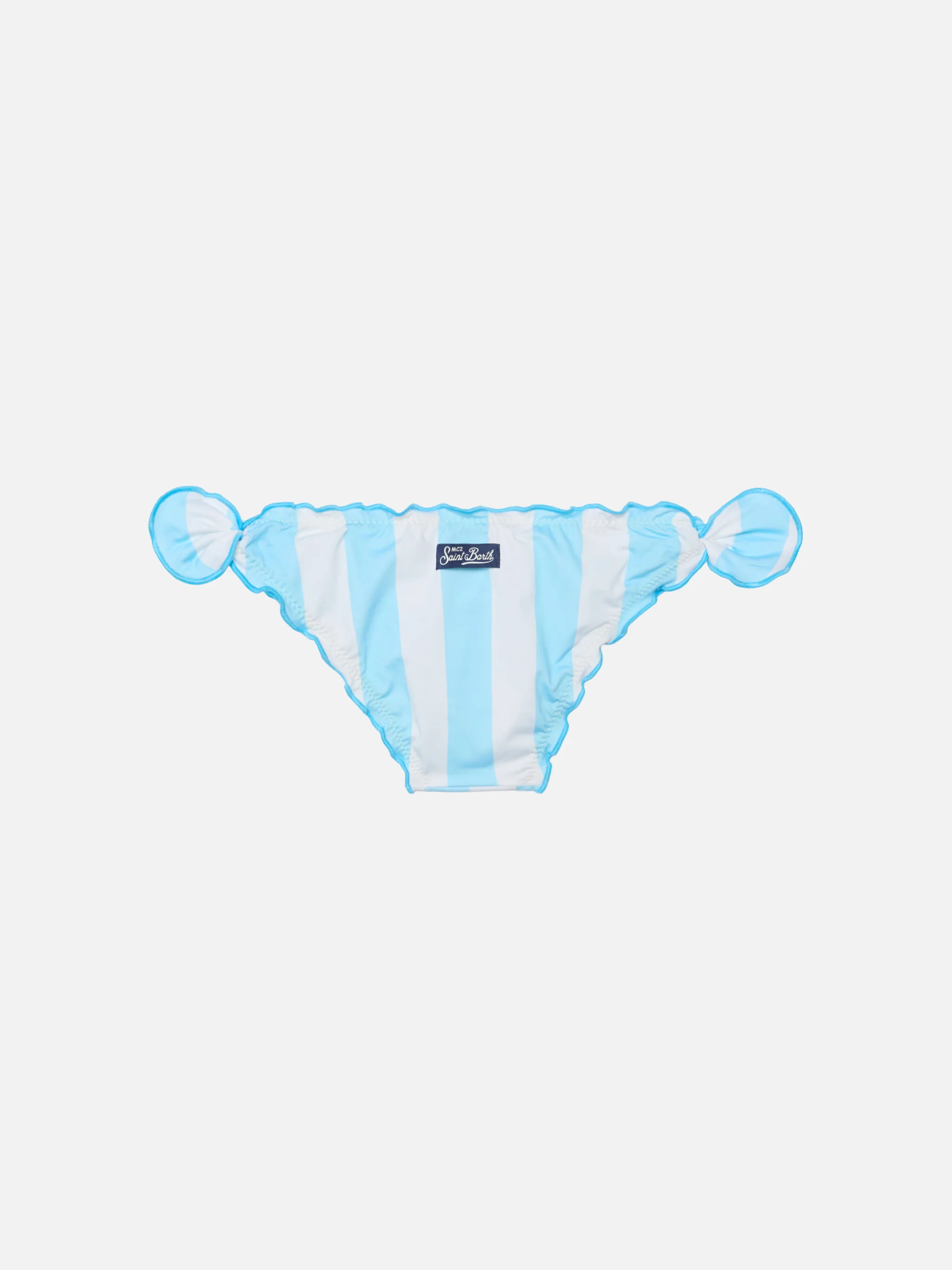 Slip da mare classico Cric con stampa a righe azzurre - Image 2