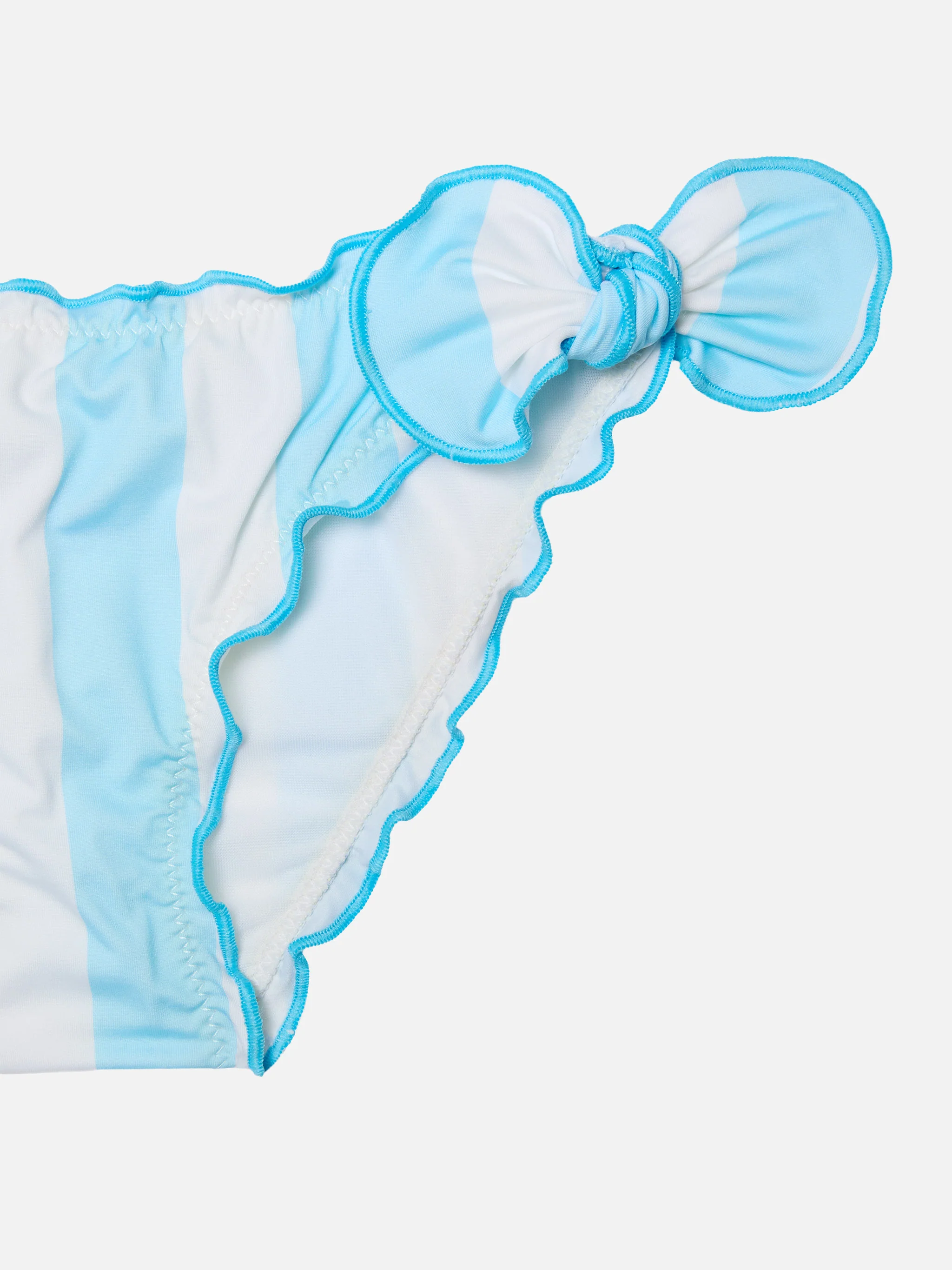 Slip da mare classico Cric con stampa a righe azzurre - Image 3