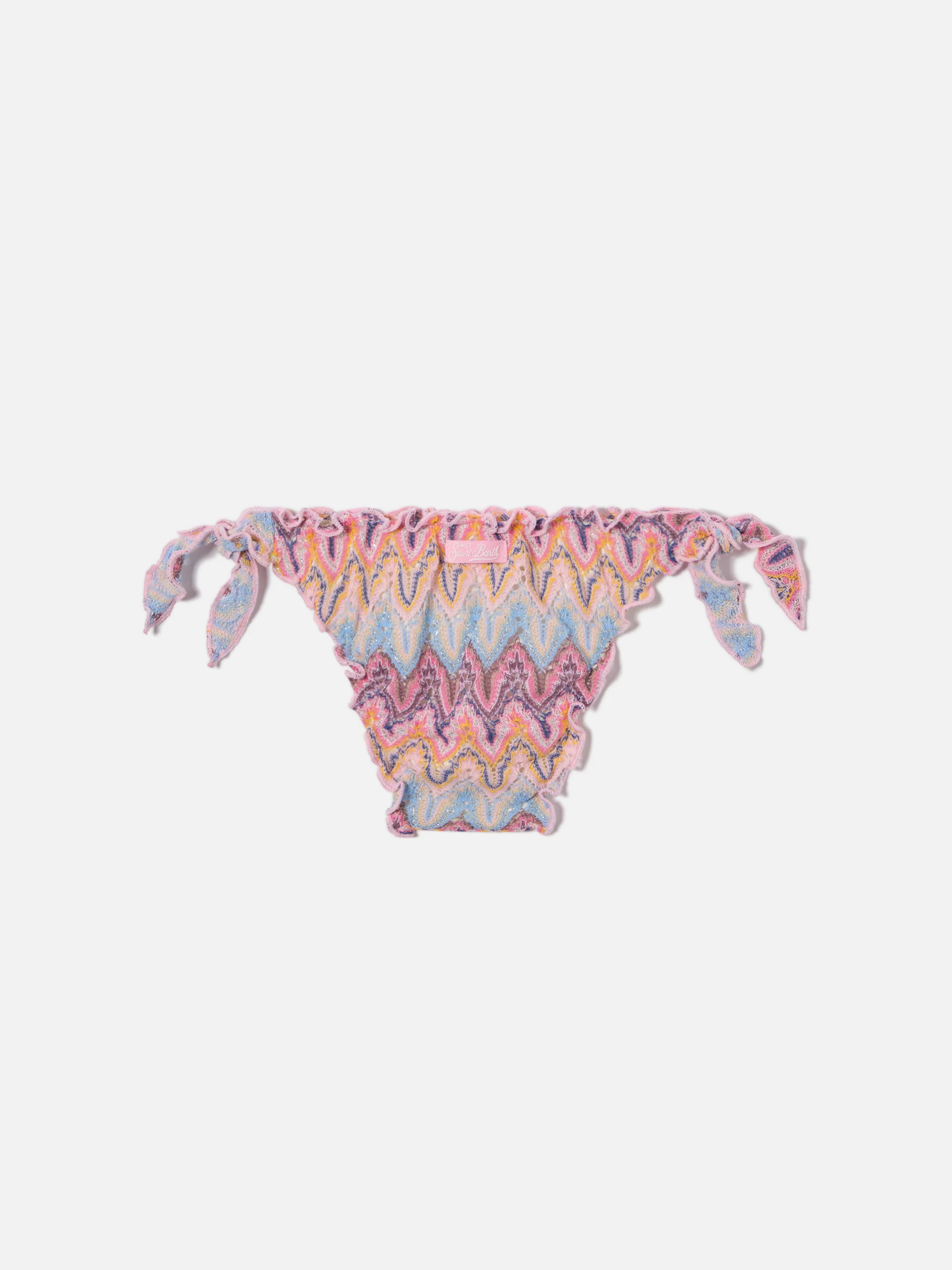 Slip mare Cric in raschel multicolor nei toni del rosa - Image 2