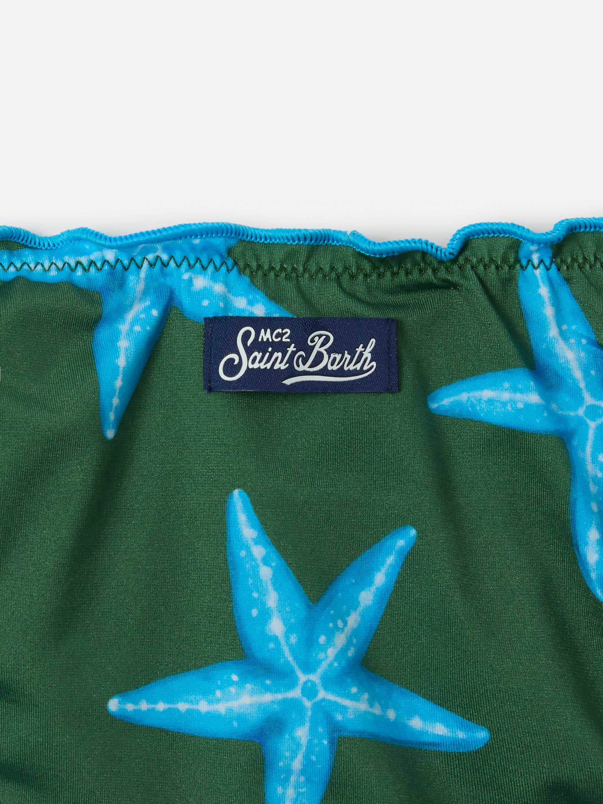 Bikini a triangolo classico Cris con stampa stelle marine - Image 3
