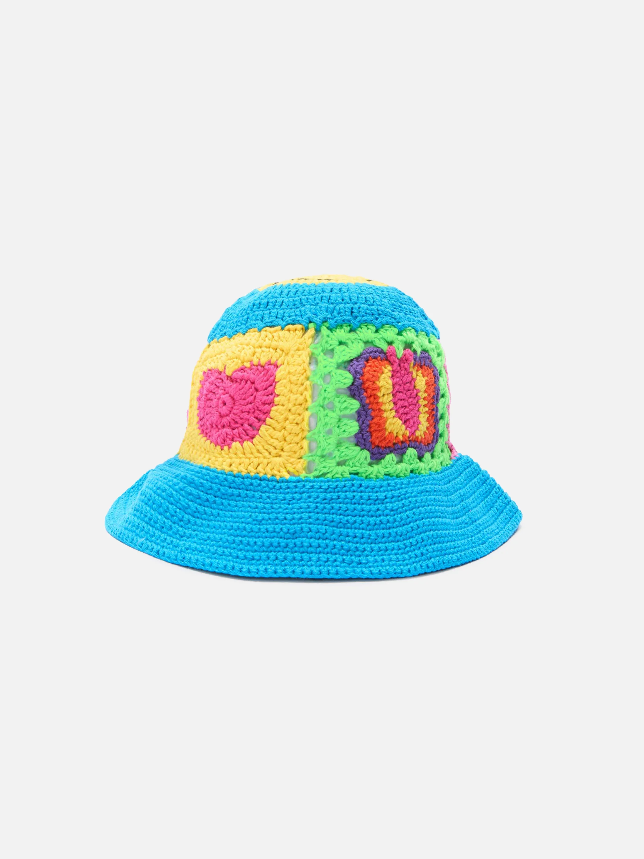 Cappello crochet Jr multicolor a piastrelle - Image 3