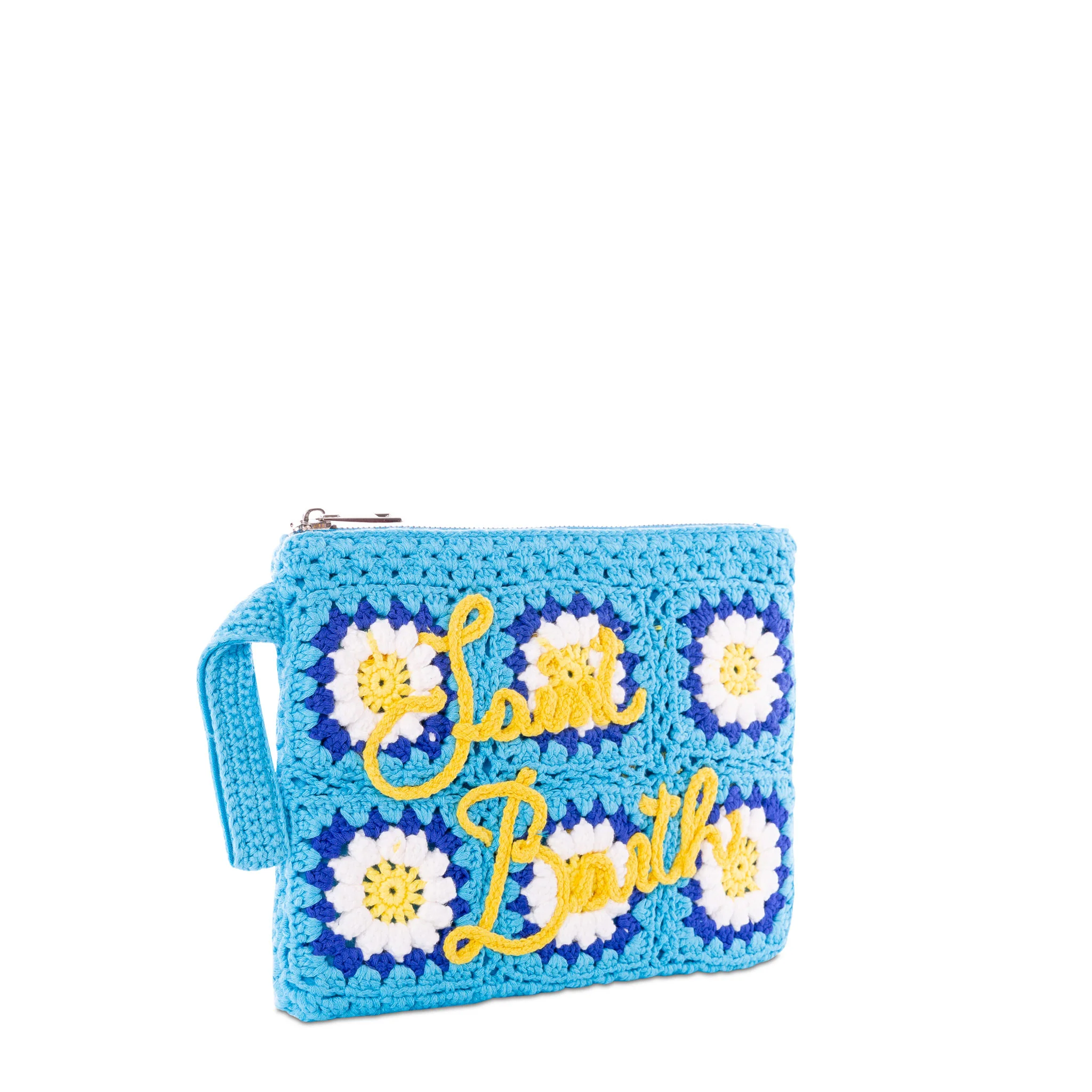 Pouch Parisienne all'uncinetto con ricamo margherite - Image 3